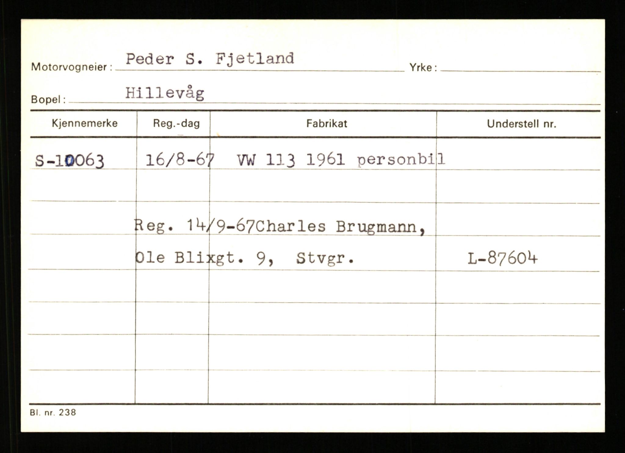 Stavanger trafikkstasjon, AV/SAST-A-101942/0/G/L0002: Registreringsnummer: 5791 - 10405, 1930-1971, p. 2832