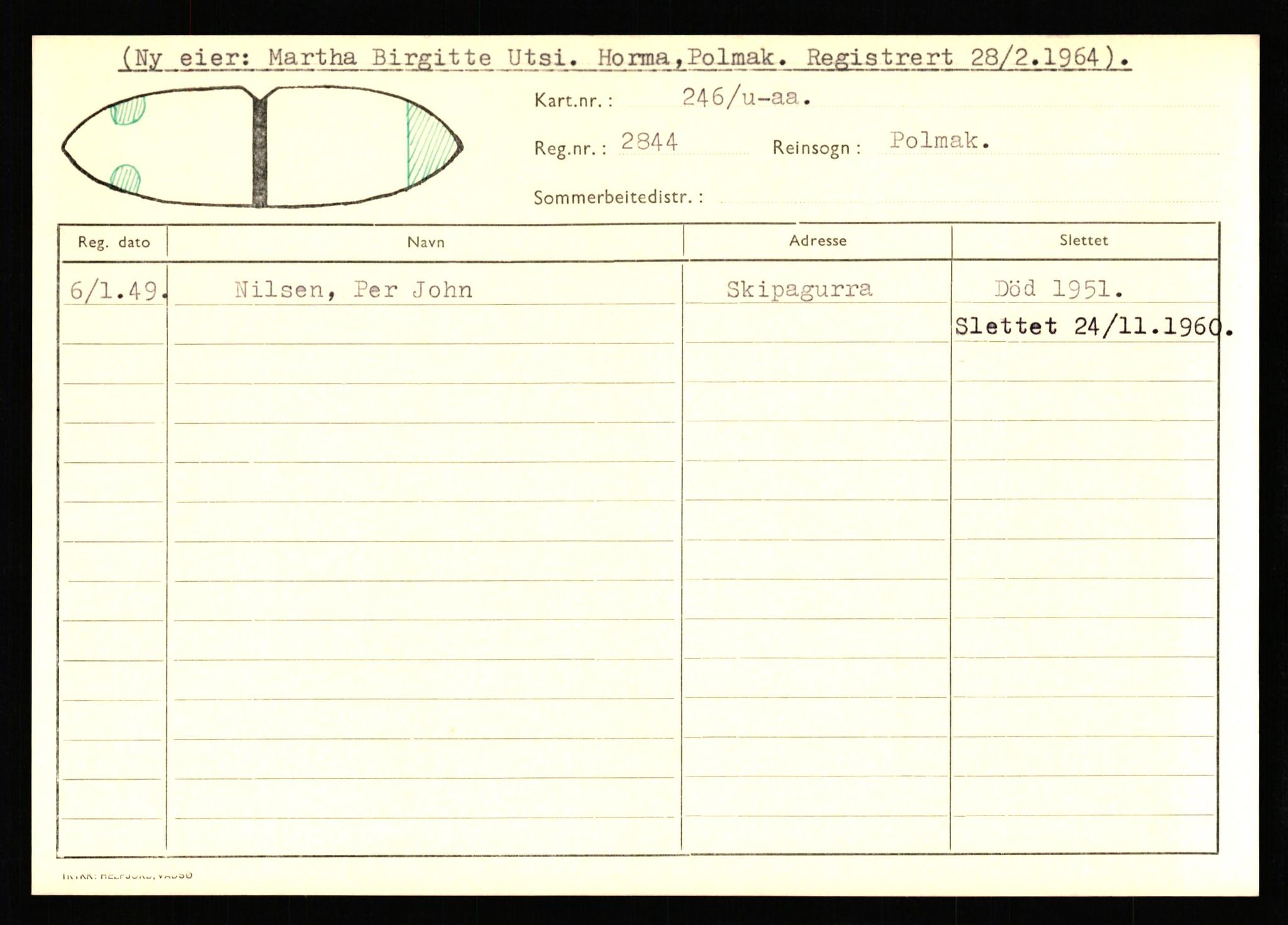 Lappefogden i Finnmark/Reindriftsforvaltningen Øst-Finnmark, AV/SATØ-S-1461/G/Ge/Gea/L0007: Slettede reinmerker: Karasjok, Kautokeino, Polmak og Varanger, 1934-1992, p. 192