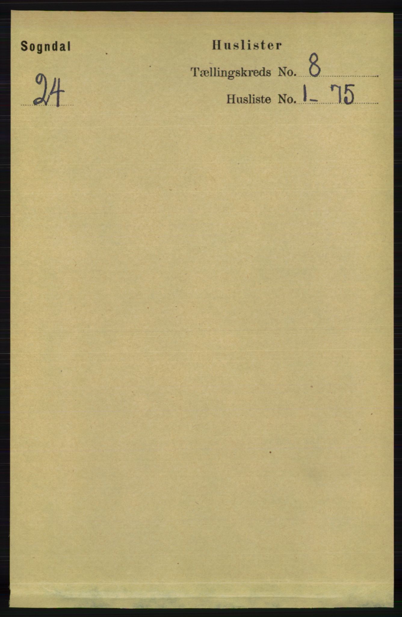RA, 1891 census for 1111 Sokndal, 1891, p. 2597