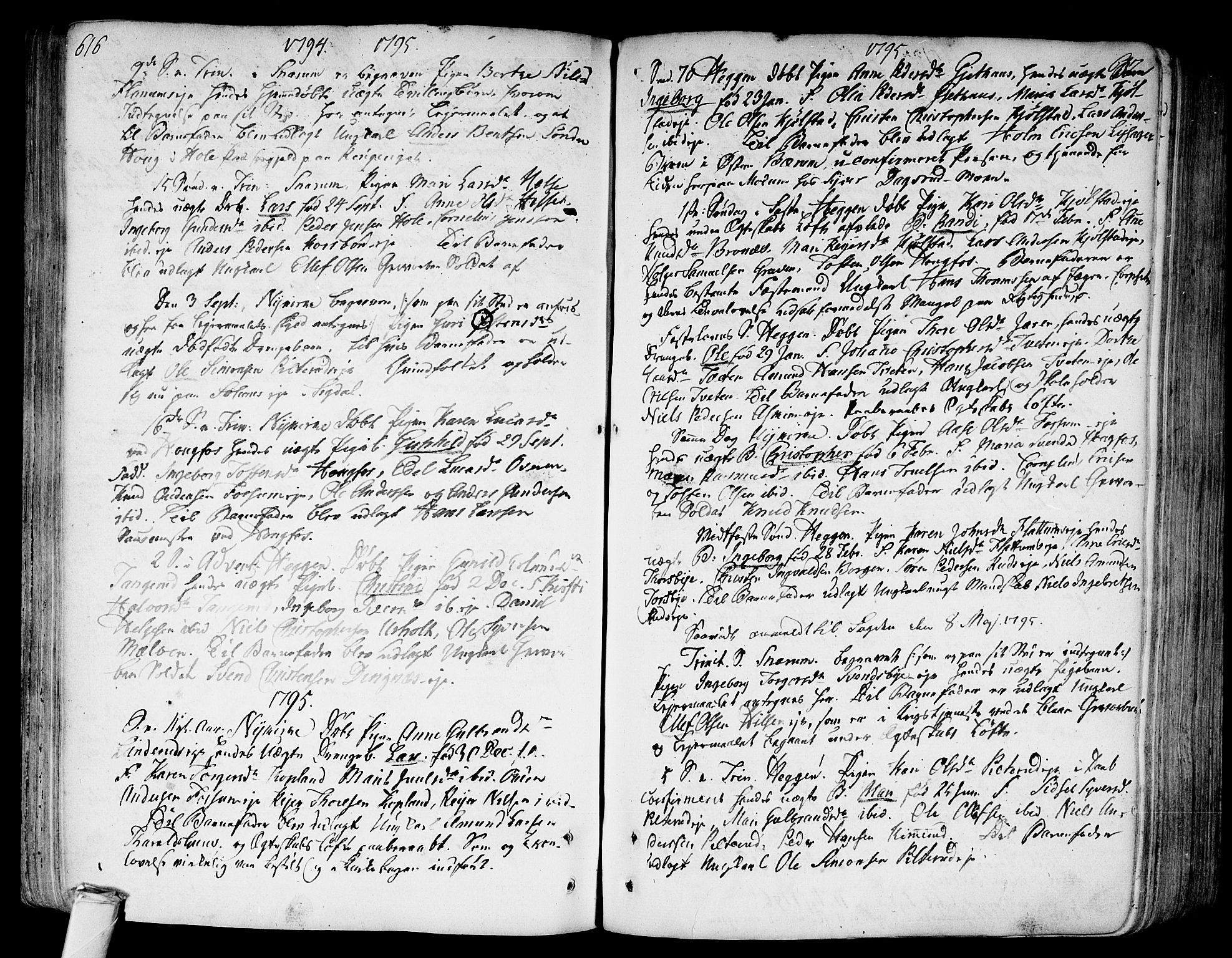 Modum kirkebøker, AV/SAKO-A-234/F/Fa/L0003: Parish register (official) no. 3, 1783-1819, p. 616-617