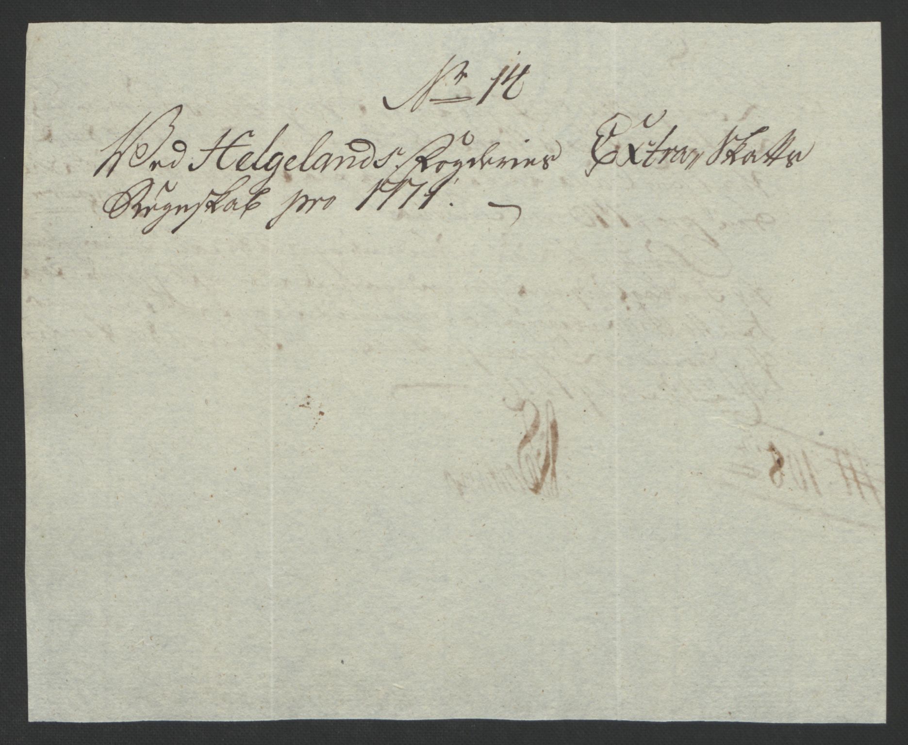 Rentekammeret inntil 1814, Reviderte regnskaper, Fogderegnskap, AV/RA-EA-4092/R65/L4573: Ekstraskatten Helgeland, 1762-1772, p. 364