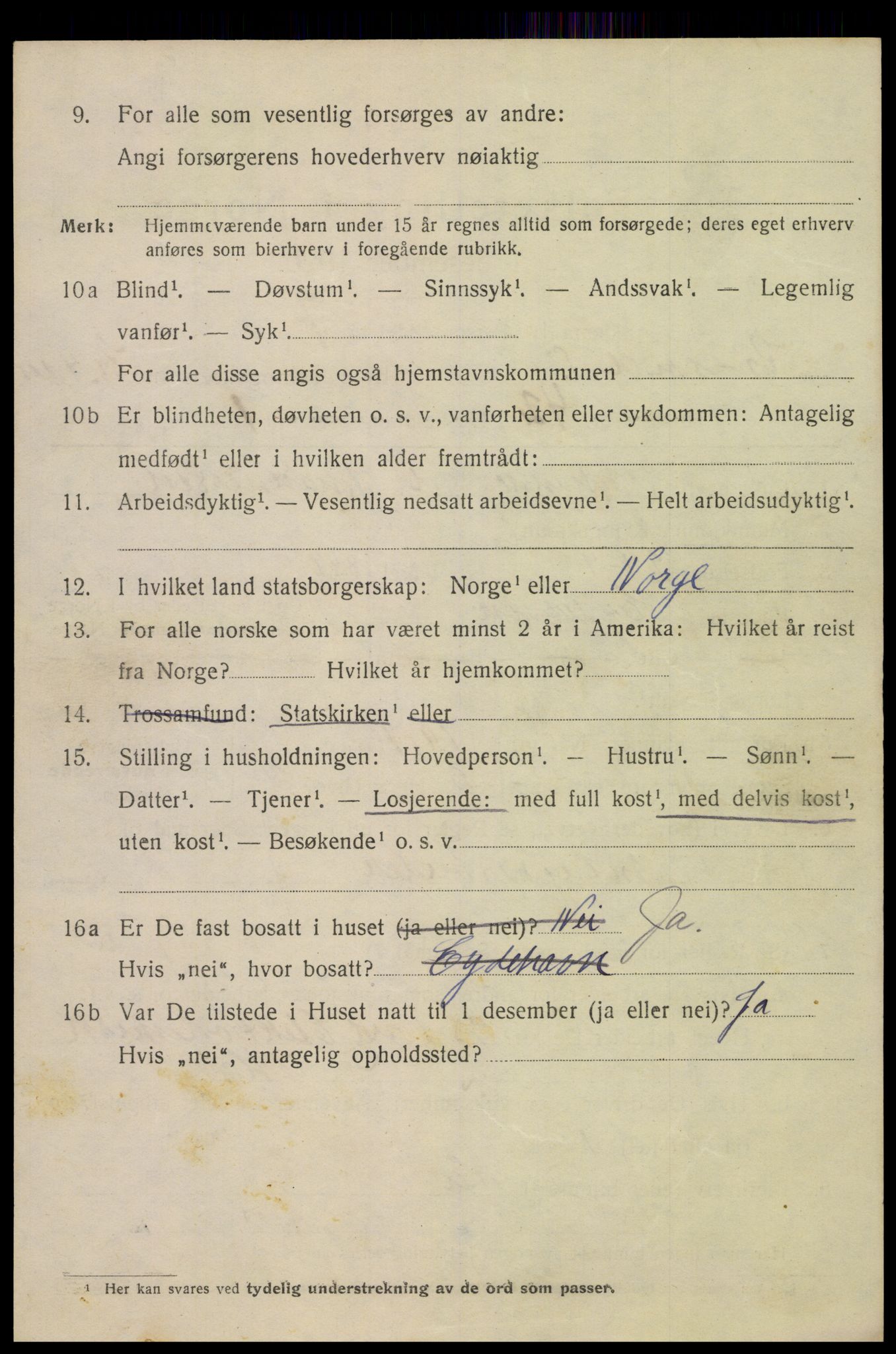 SAK, 1920 census for Kristiansand, 1920, p. 26760