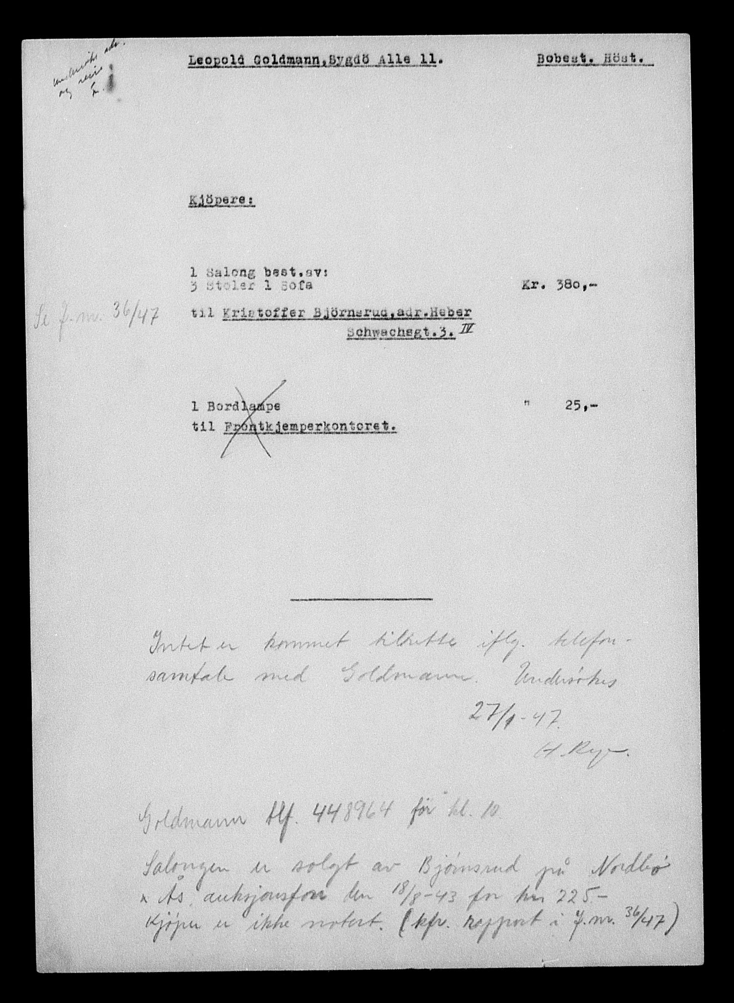 Justisdepartementet, Tilbakeføringskontoret for inndratte formuer, AV/RA-S-1564/H/Hc/Hcc/L0939: --, 1945-1947, p. 490