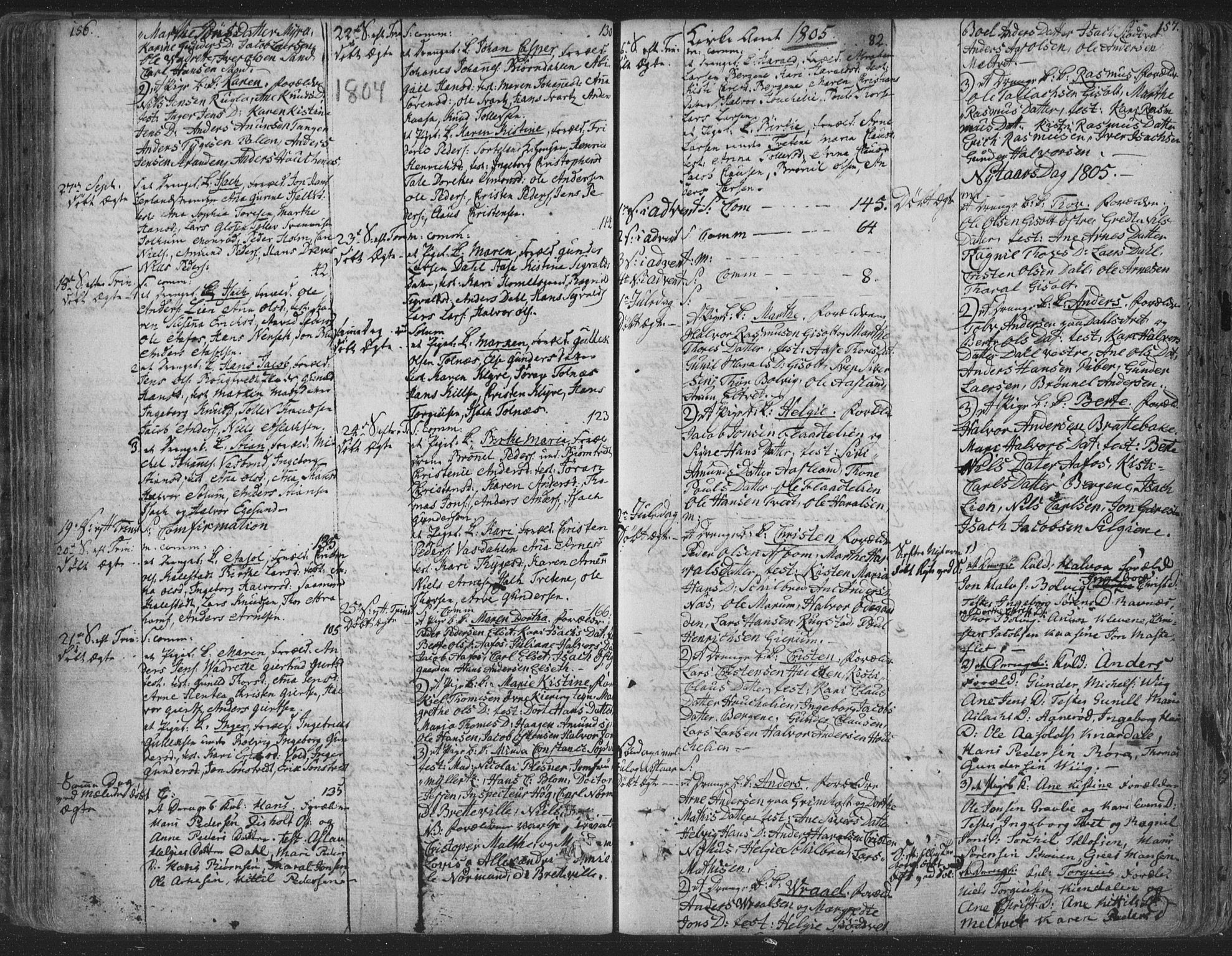 Solum kirkebøker, SAKO/A-306/F/Fa/L0003: Parish register (official) no. I 3, 1761-1814, p. 156-157