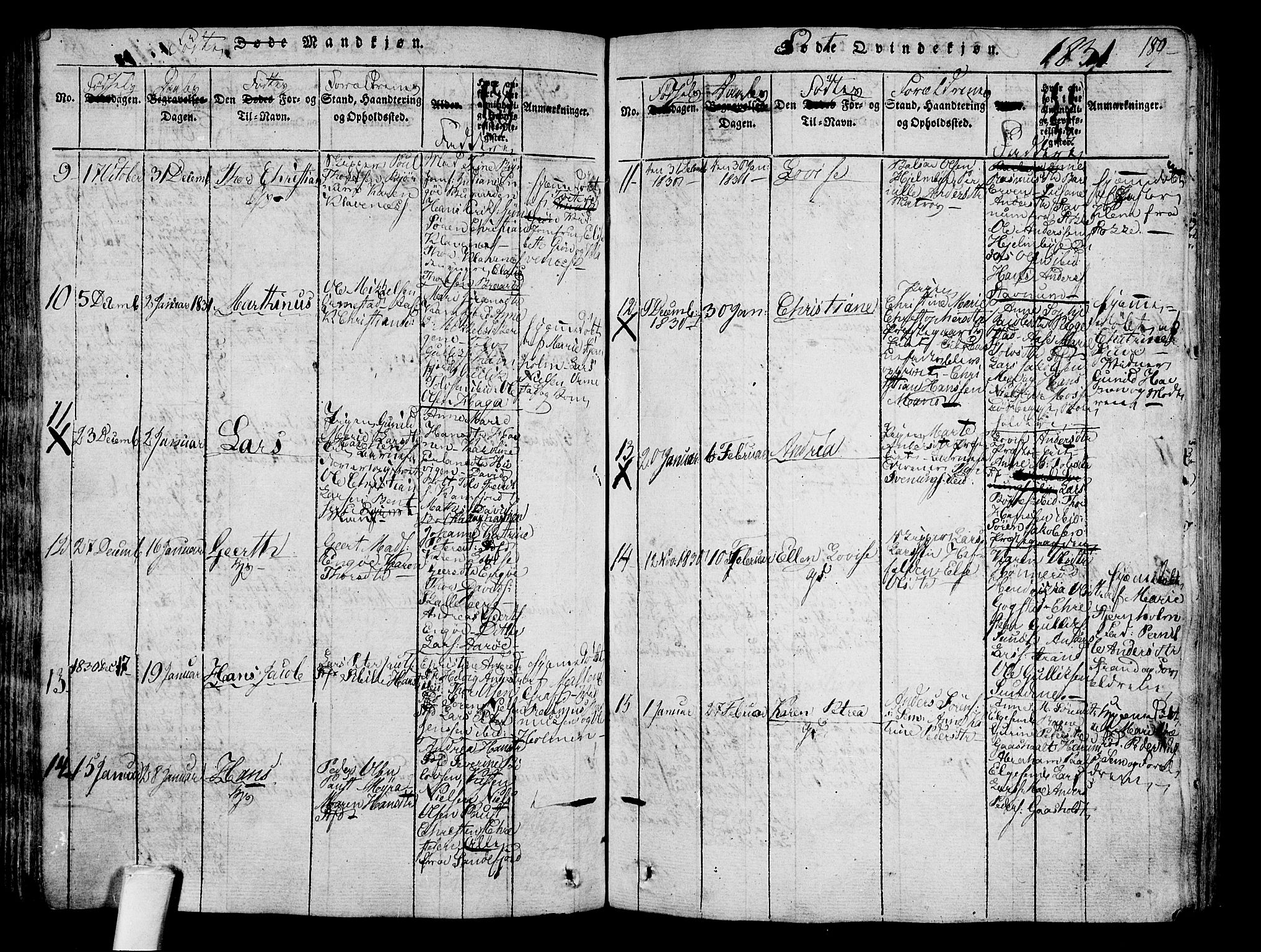 Sandar kirkebøker, AV/SAKO-A-243/F/Fa/L0004: Parish register (official) no. 4, 1814-1832, p. 189