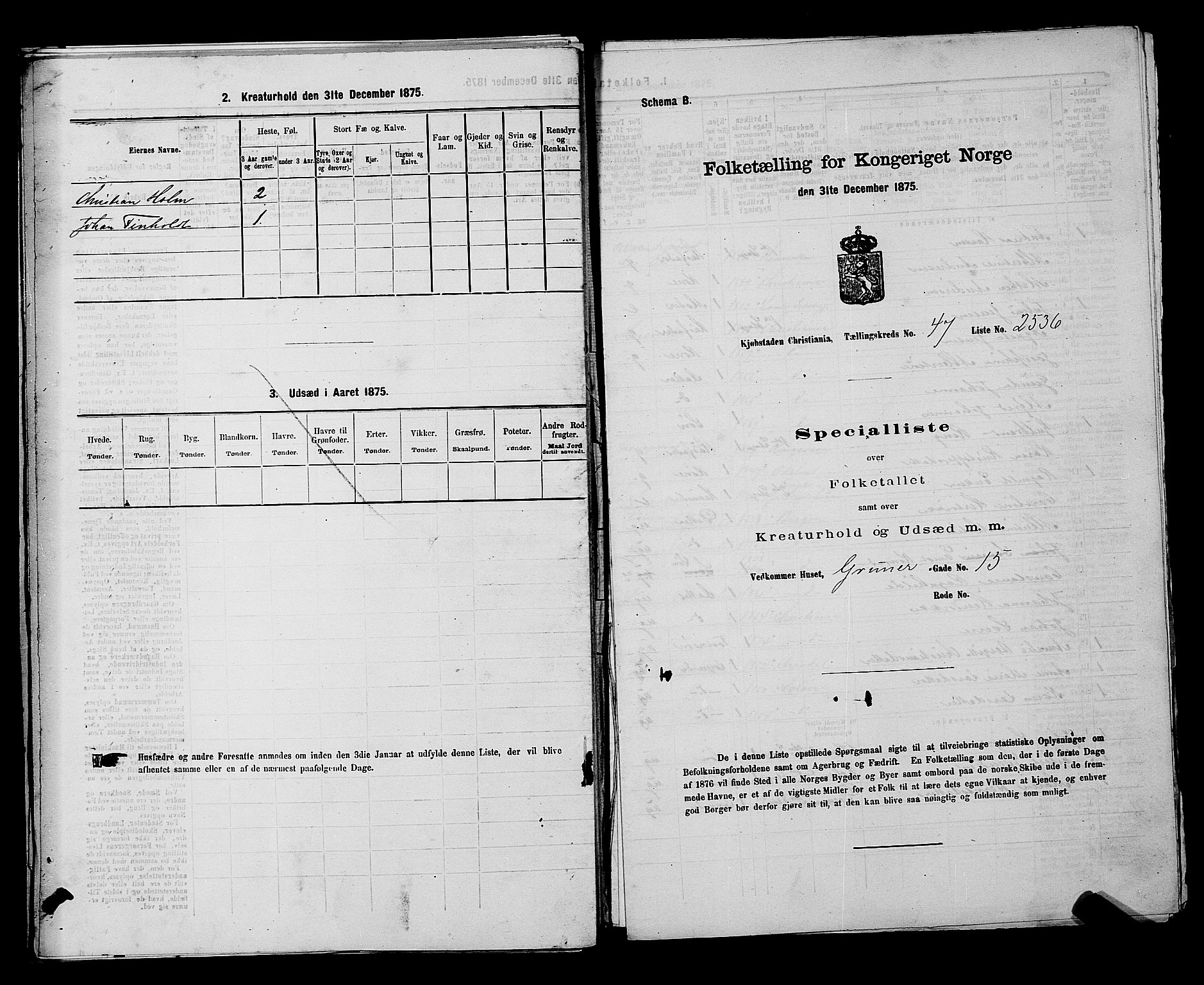 RA, 1875 census for 0301 Kristiania, 1875, p. 7094
