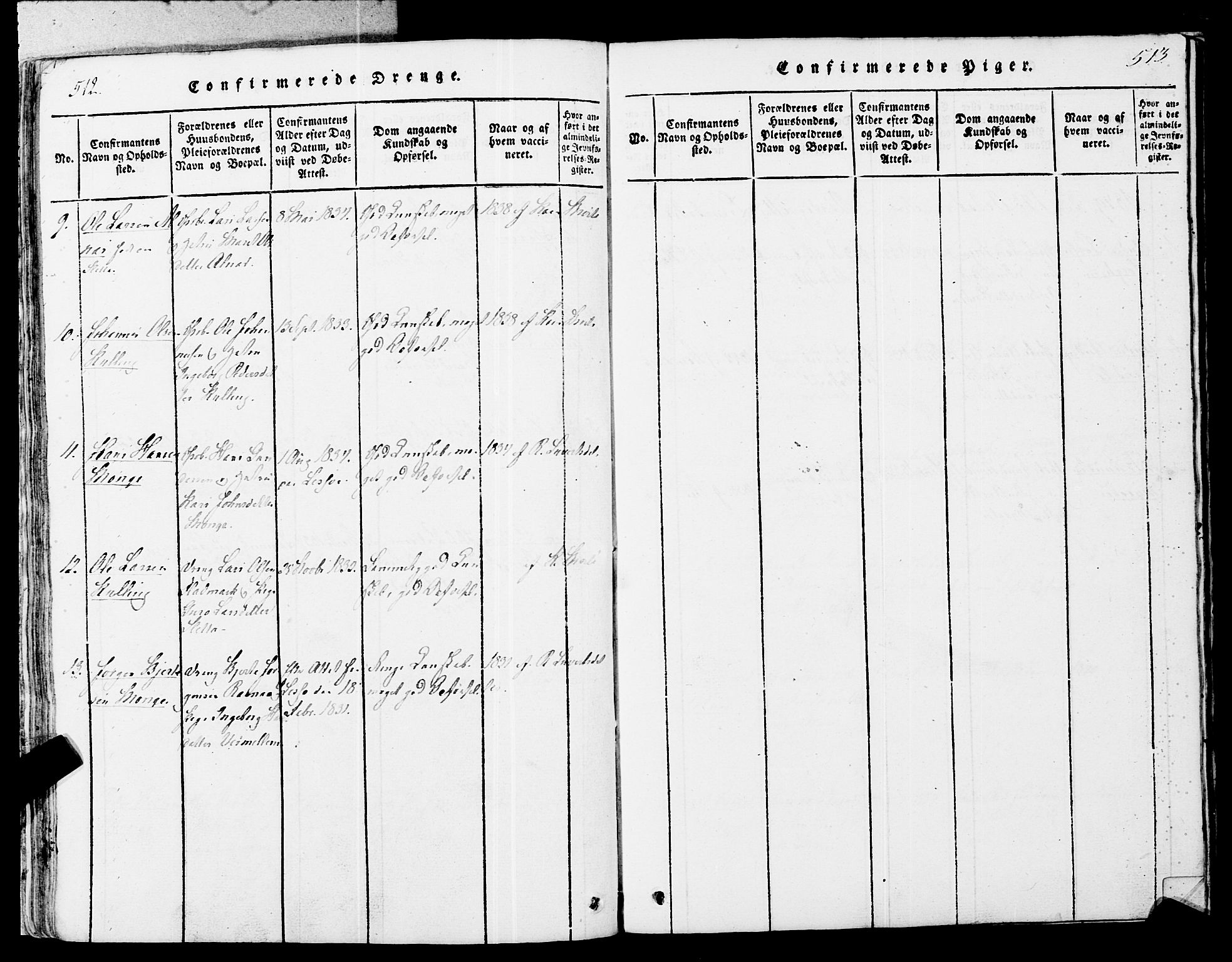 Ministerialprotokoller, klokkerbøker og fødselsregistre - Møre og Romsdal, AV/SAT-A-1454/546/L0593: Parish register (official) no. 546A01, 1818-1853, p. 512-513