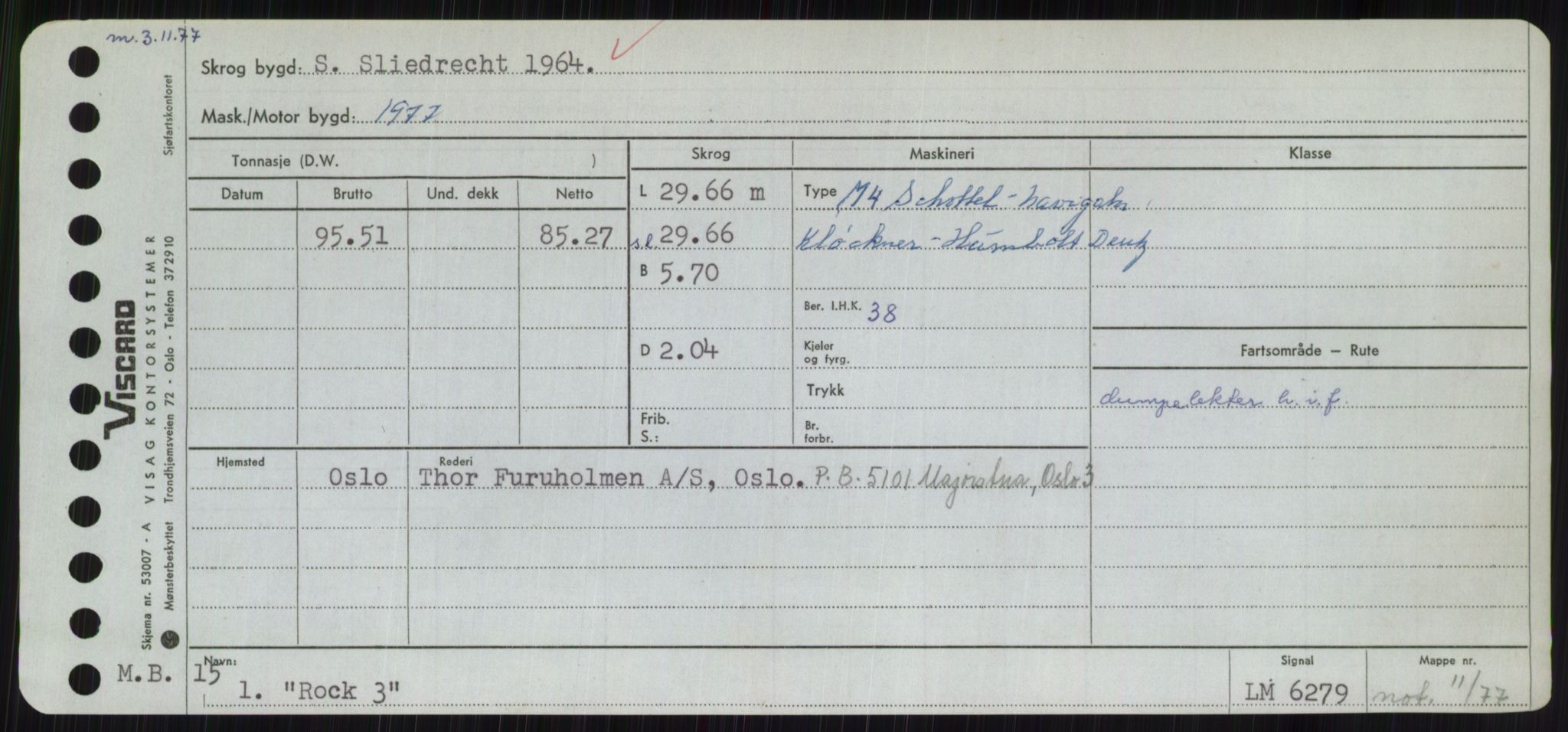 Sjøfartsdirektoratet med forløpere, Skipsmålingen, RA/S-1627/H/Hc/L0001: Lektere, A-Y, p. 365