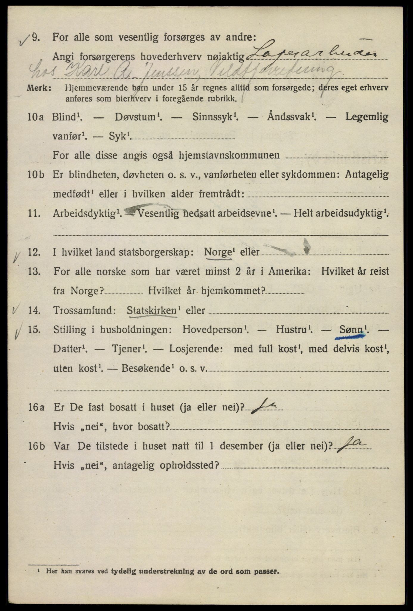 SAO, 1920 census for Kristiania, 1920, p. 309868