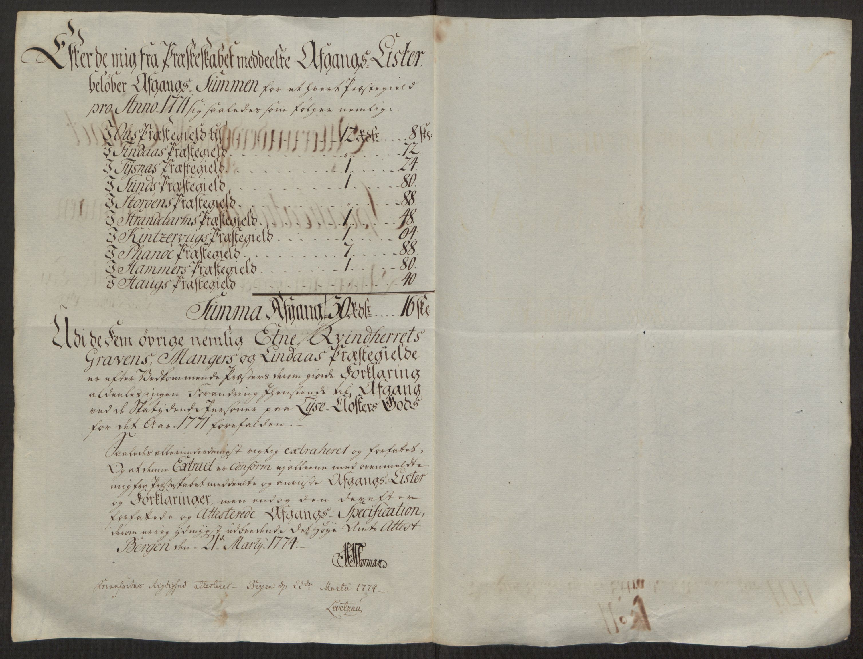 Rentekammeret inntil 1814, Reviderte regnskaper, Fogderegnskap, RA/EA-4092/R50/L3180: Ekstraskatten Lyse kloster, 1762-1783, p. 260