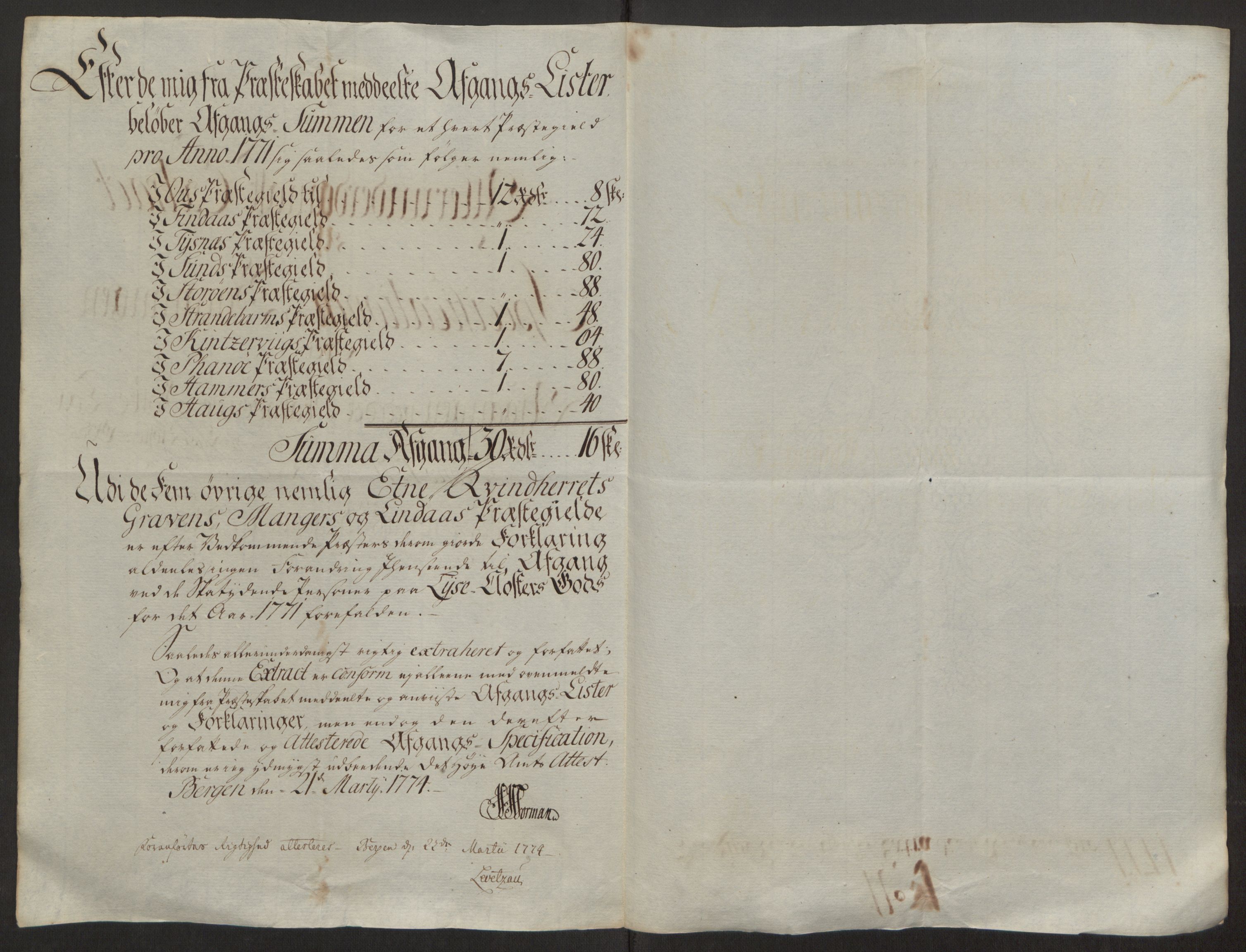 Rentekammeret inntil 1814, Reviderte regnskaper, Fogderegnskap, AV/RA-EA-4092/R50/L3180: Ekstraskatten Lyse kloster, 1762-1783, p. 260