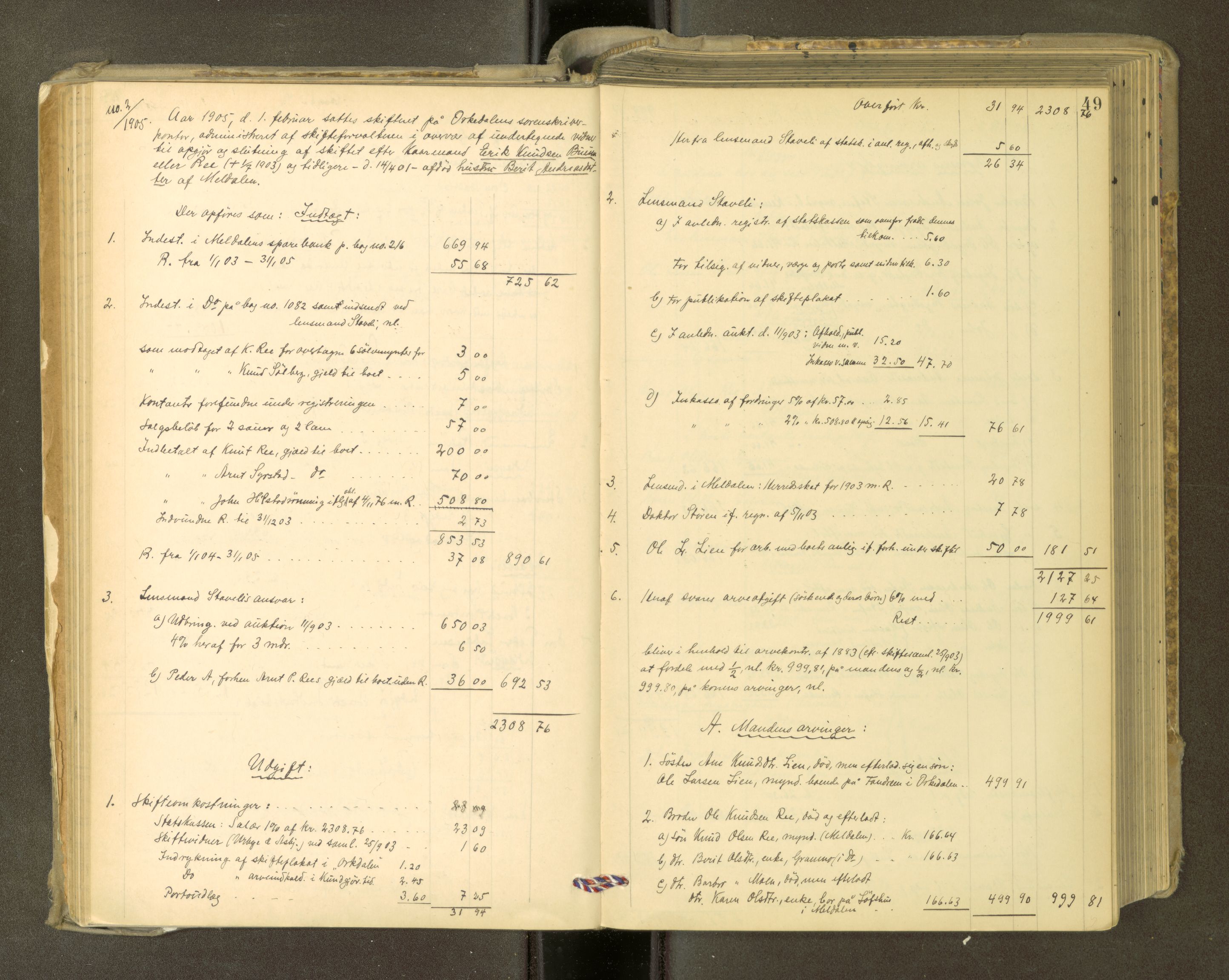 Orkdal sorenskriveri, AV/SAT-A-4169/1/3/3Aa/L0015: Skifteprotokoller, 1902-1915, p. 48b-49a