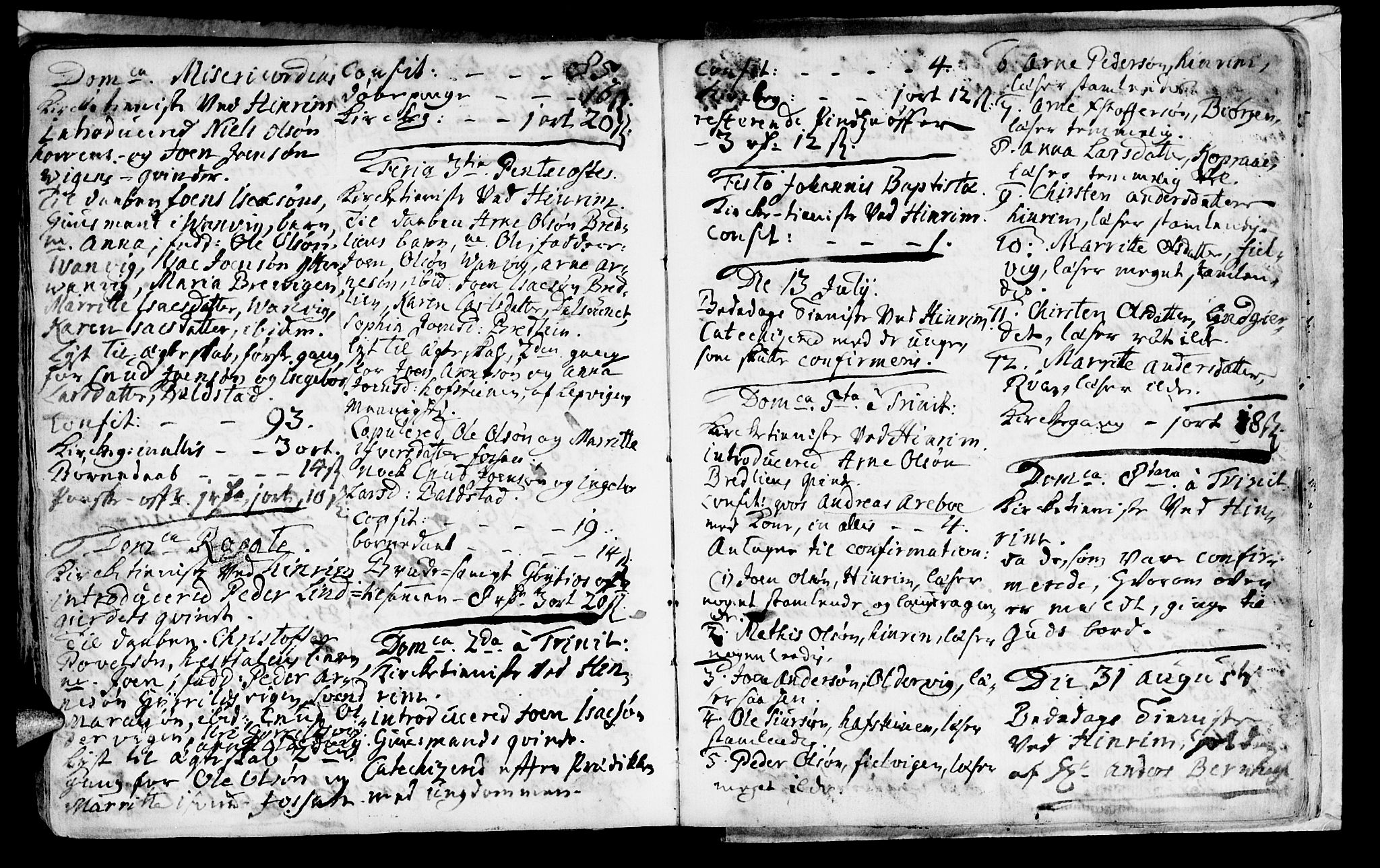 Ministerialprotokoller, klokkerbøker og fødselsregistre - Nord-Trøndelag, SAT/A-1458/701/L0002: Parish register (official) no. 701A02 /2, 1738-1752