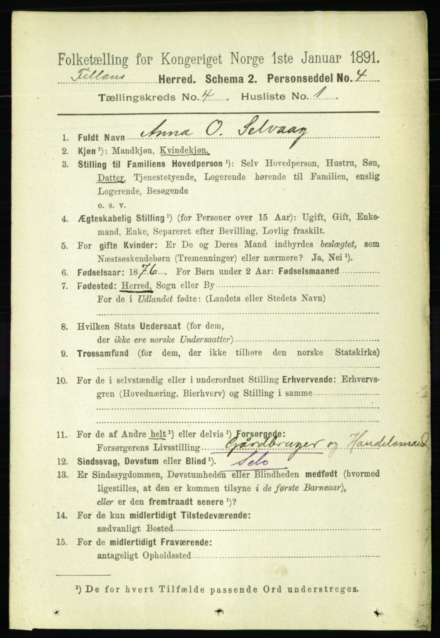 RA, 1891 census for 1616 Fillan, 1891, p. 669