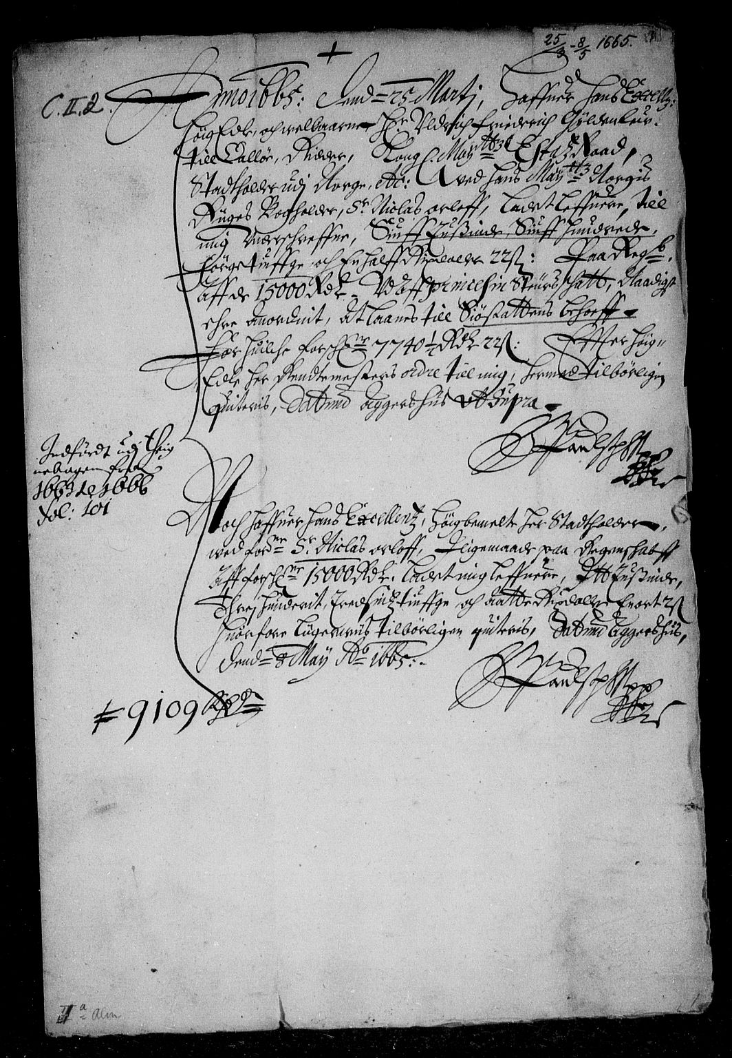 Rentekammeret inntil 1814, Reviderte regnskaper, Stiftamtstueregnskaper, Landkommissariatet på Akershus og Akershus stiftamt, AV/RA-EA-5869/R/Rb/L0043: Akershus stiftamt, 1664-1666