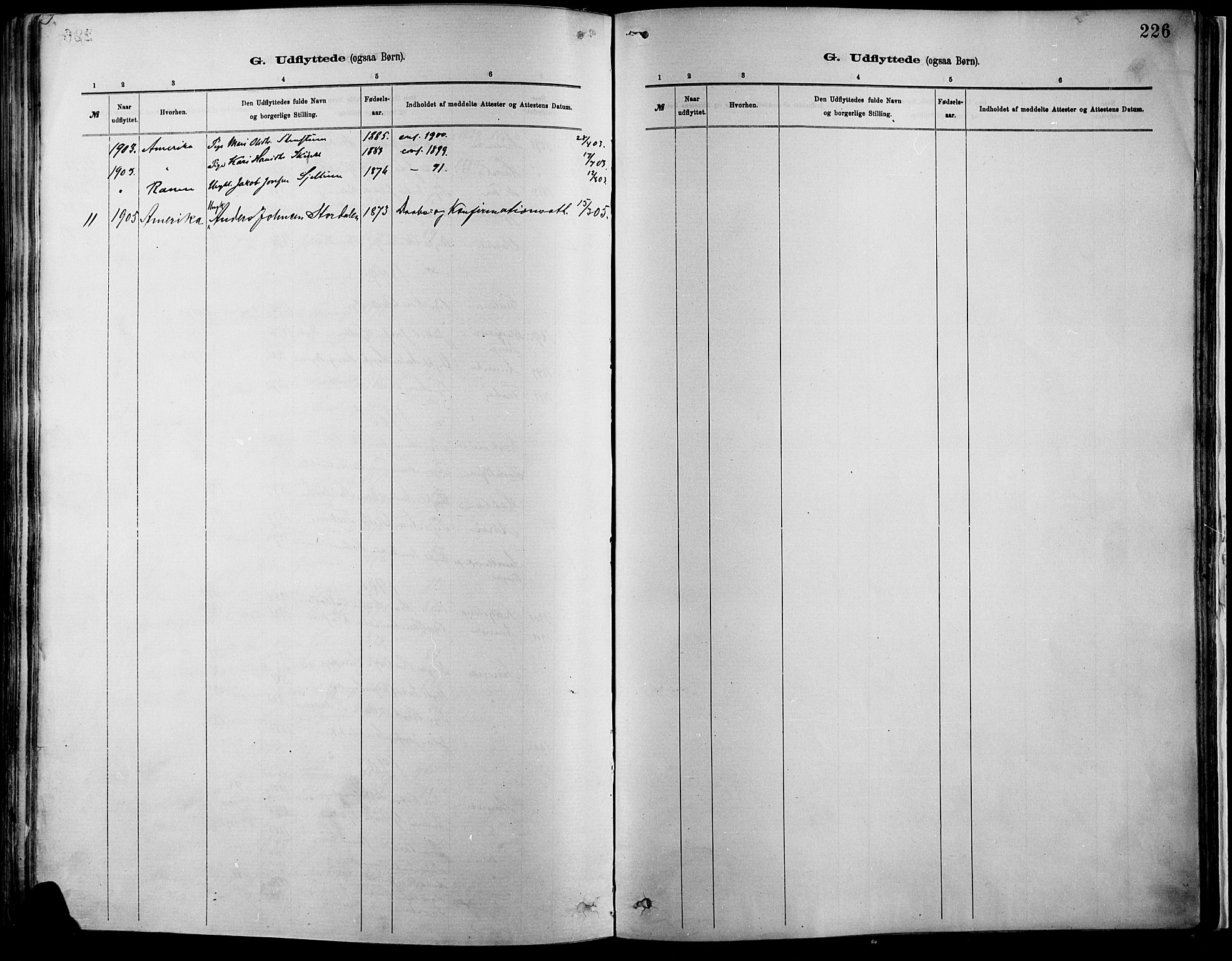 Vågå prestekontor, SAH/PREST-076/H/Ha/Haa/L0009: Parish register (official) no. 9, 1886-1904, p. 226