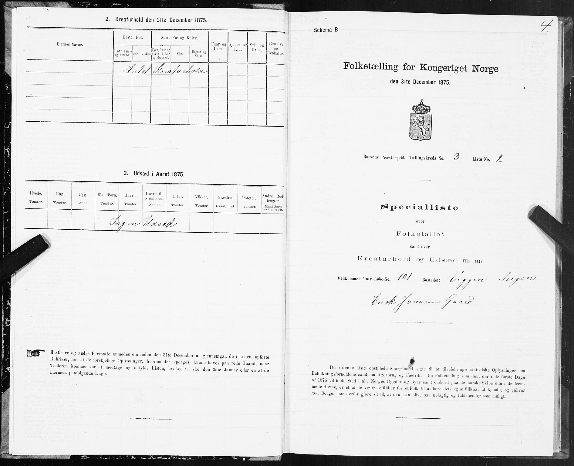 SAT, 1875 census for 1658P Børsa, 1875, p. 3004