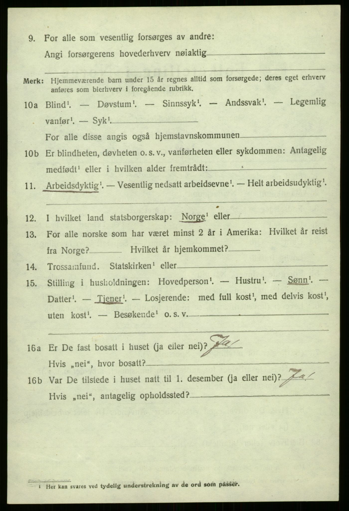 SAB, 1920 census for Askvoll, 1920, p. 5941