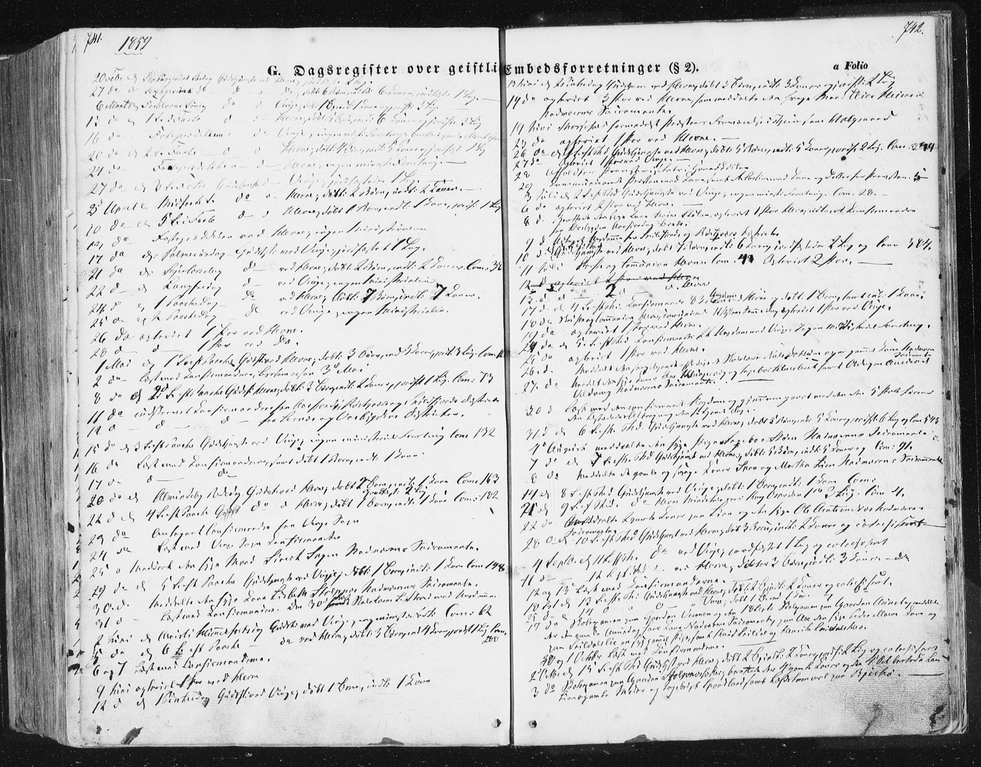 Ministerialprotokoller, klokkerbøker og fødselsregistre - Sør-Trøndelag, SAT/A-1456/630/L0494: Parish register (official) no. 630A07, 1852-1868, p. 741-742