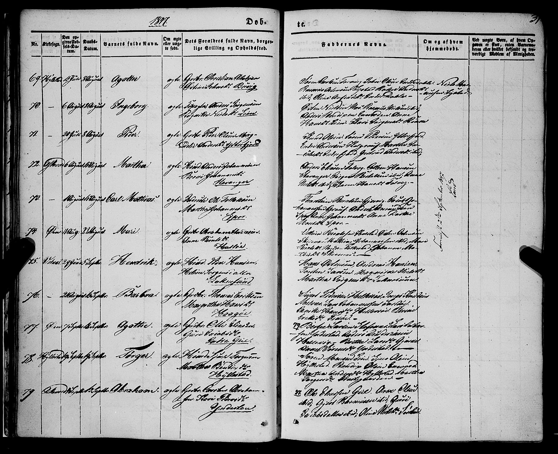 Askvoll sokneprestembete, SAB/A-79501/H/Haa/Haaa/L0011/0001: Parish register (official) no. A 11 I, 1845-1864, p. 31