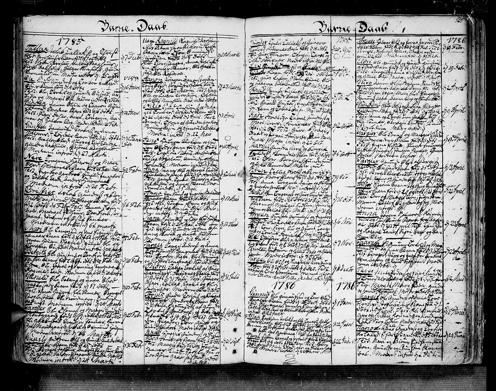 Bygland sokneprestkontor, SAK/1111-0006/F/Fa/Fab/L0002: Parish register (official) no. A 2, 1766-1816, p. 124