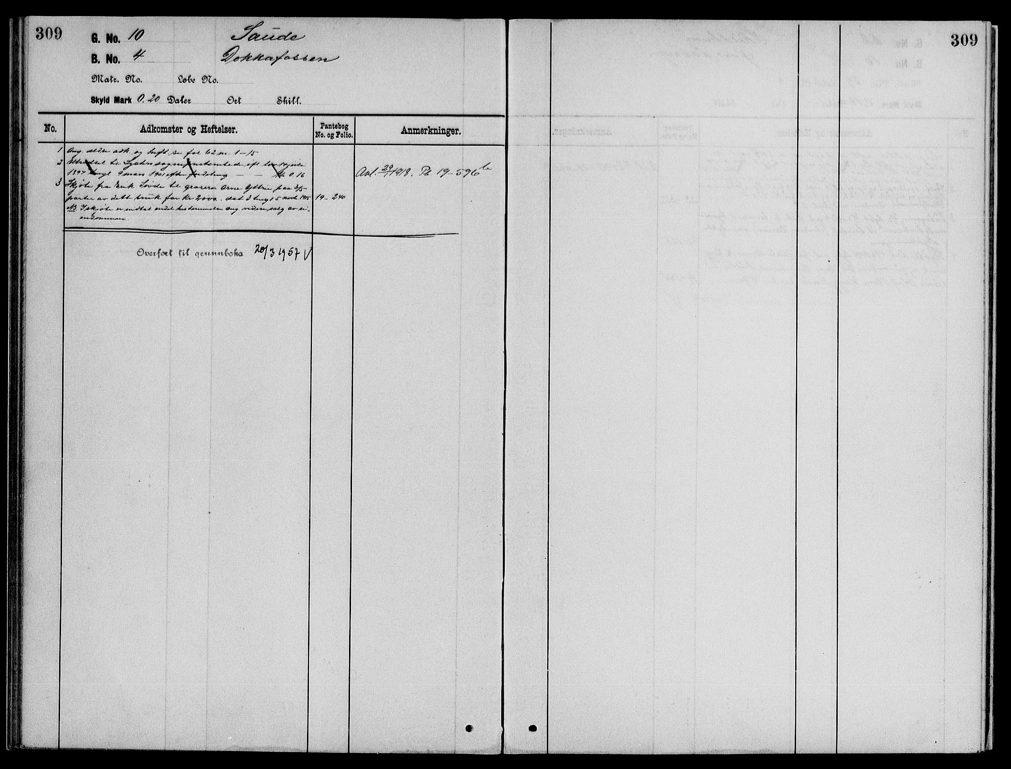 Indre Sogn tingrett, AV/SAB-A-3301/1/G/Ga/Gaa/L0004b: Mortgage register no. II.A.a.4b, 1829-1958, p. 309