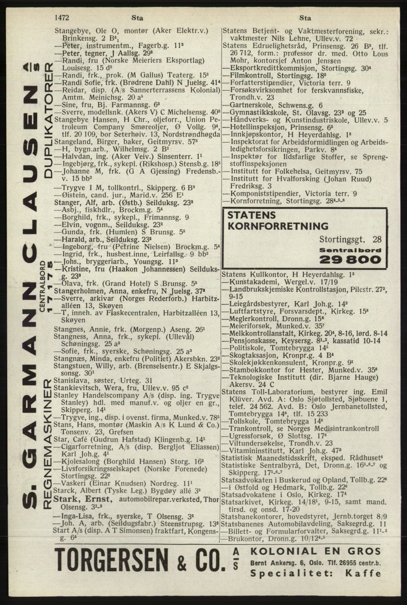 Kristiania/Oslo adressebok, PUBL/-, 1940, p. 1490