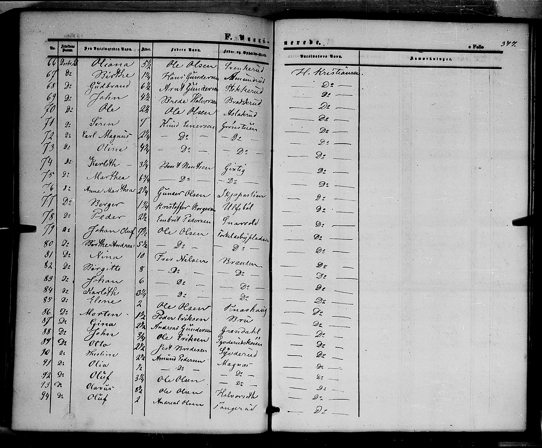 Våler prestekontor, Hedmark, AV/SAH-PREST-040/H/Ha/Haa/L0001: Parish register (official) no. 1, 1849-1878, p. 377