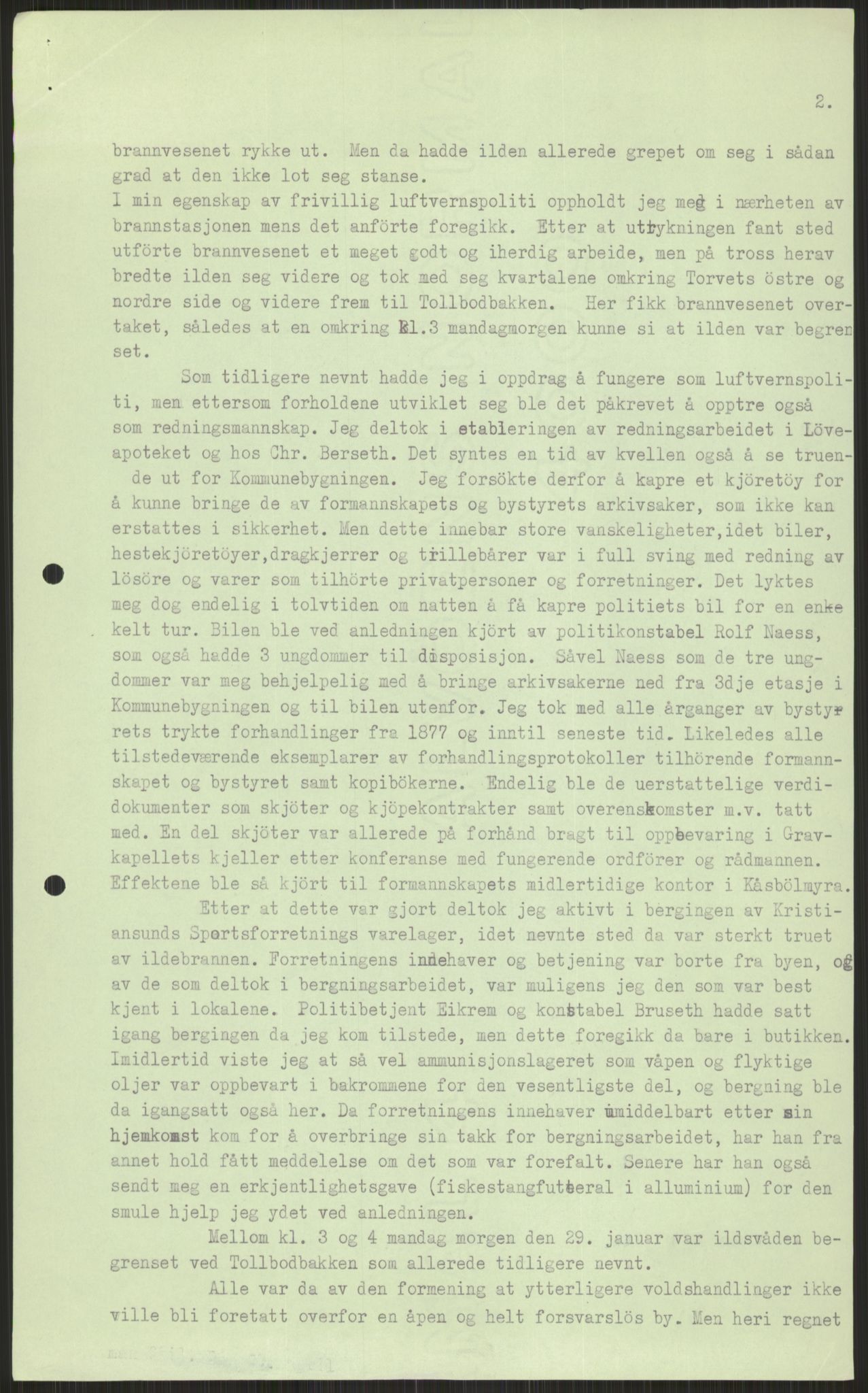 Forsvaret, Forsvarets krigshistoriske avdeling, AV/RA-RAFA-2017/Y/Ya/L0015: II-C-11-31 - Fylkesmenn.  Rapporter om krigsbegivenhetene 1940., 1940, p. 638