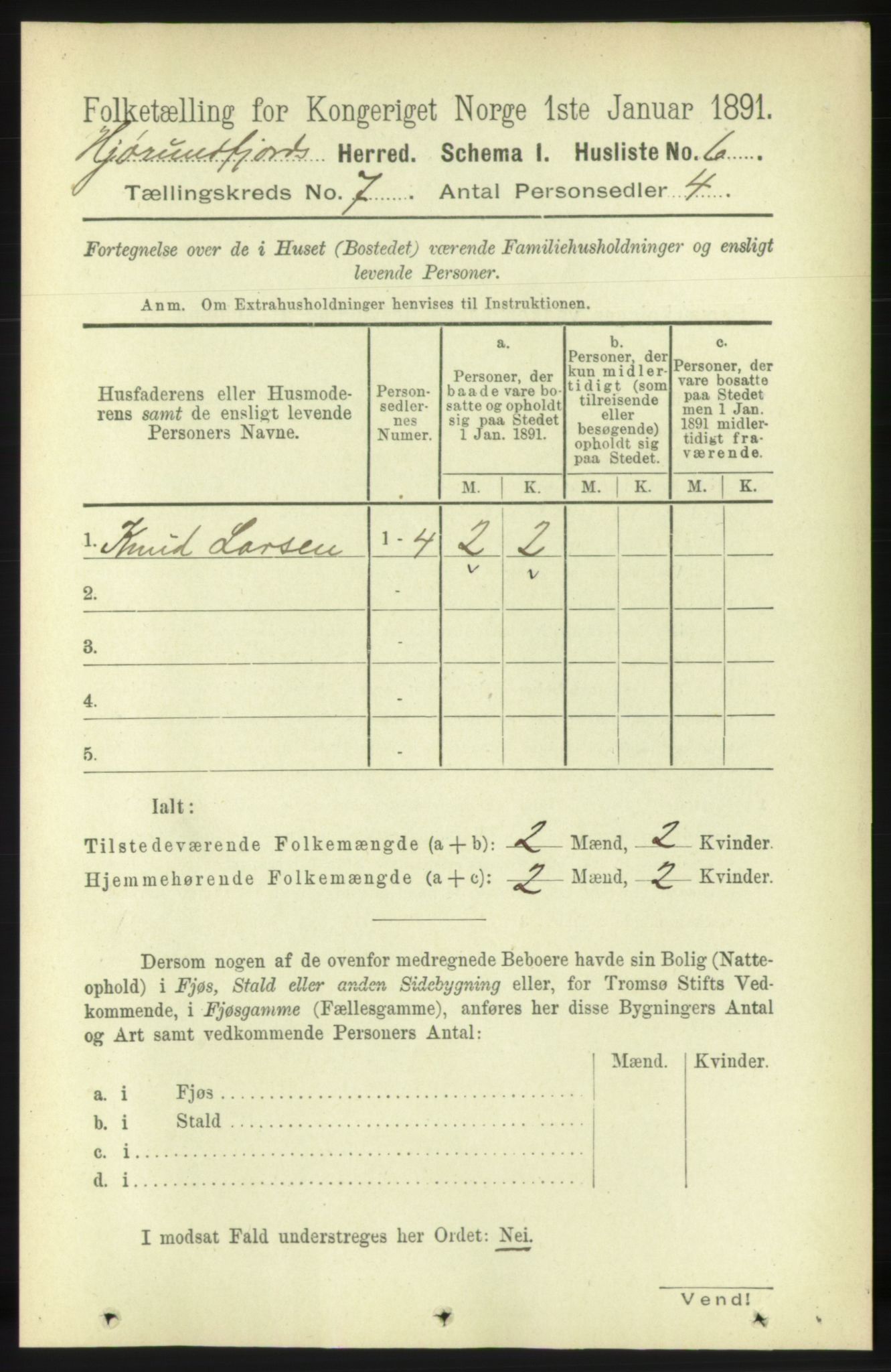 RA, 1891 census for 1522 Hjørundfjord, 1891, p. 1469