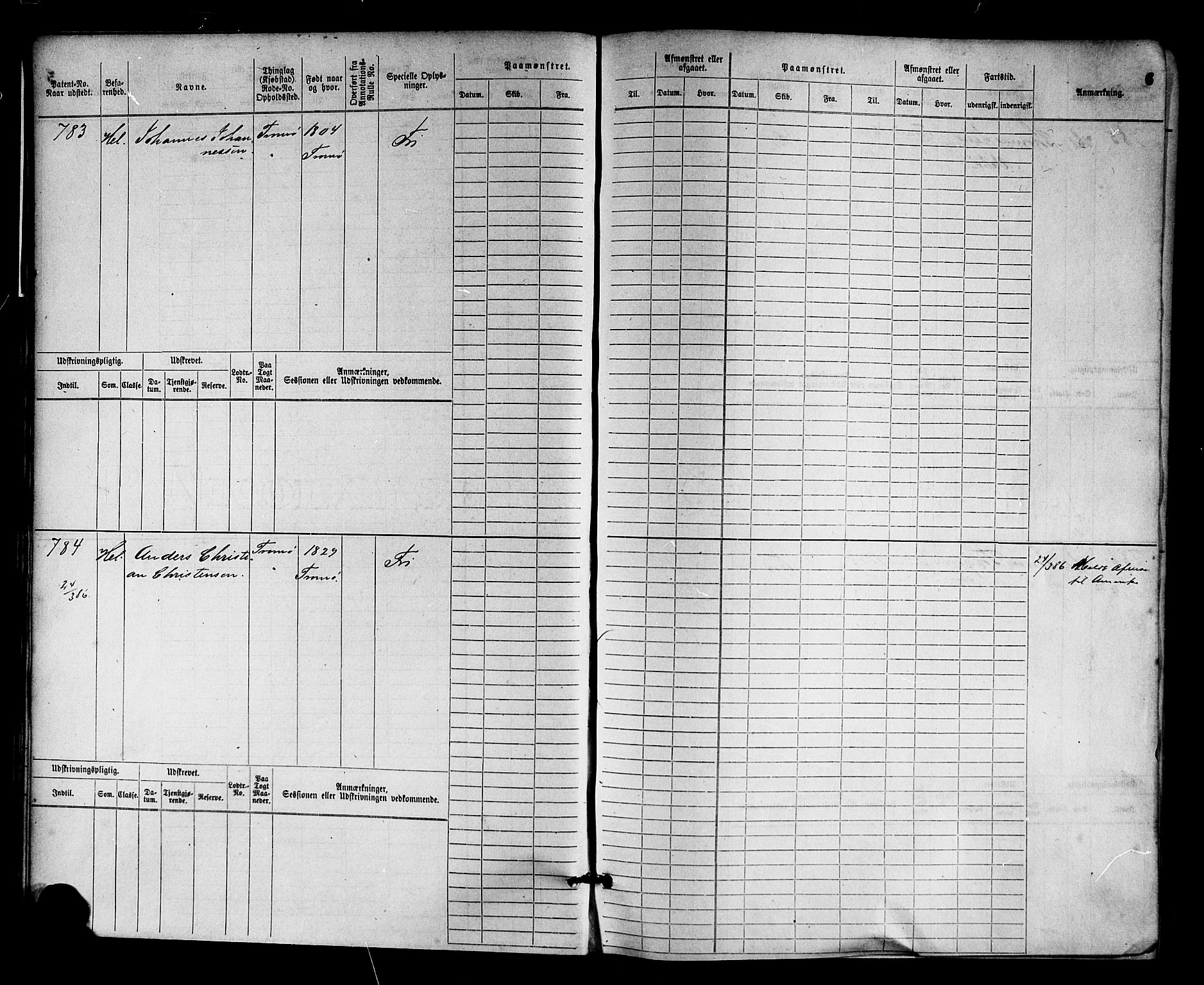 Arendal mønstringskrets, AV/SAK-2031-0012/F/Fb/L0011: Hovedrulle nr 775-1528, S-9, 1868-1885, p. 7