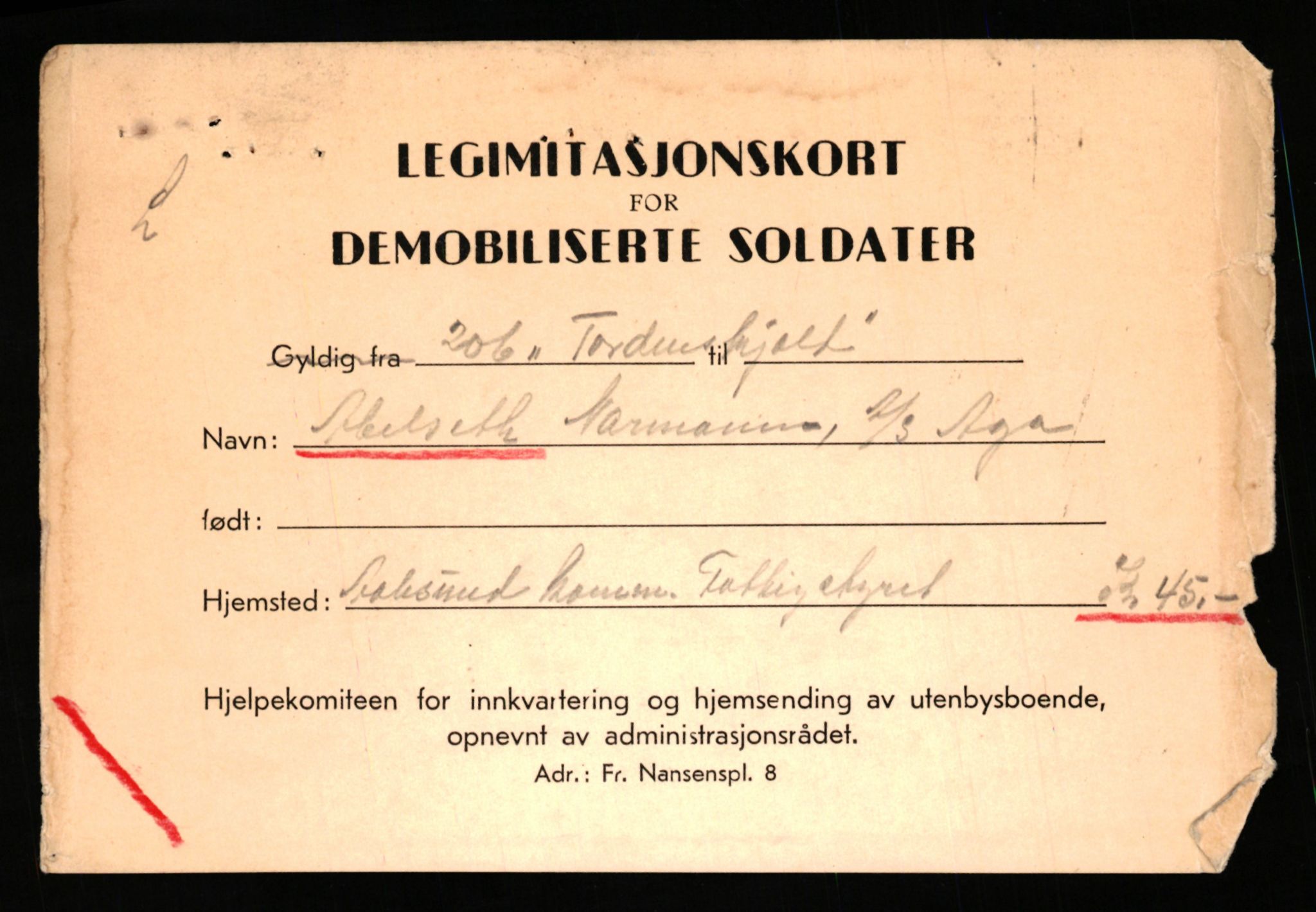 Justisdepartementet, Oppgjørsavdelingen, AV/RA-S-1056/G/Gb/L0001: Oppgaver over ettersøkte sivile effekter: Abel - Andersen, Anders J., 1940-1942, p. 41