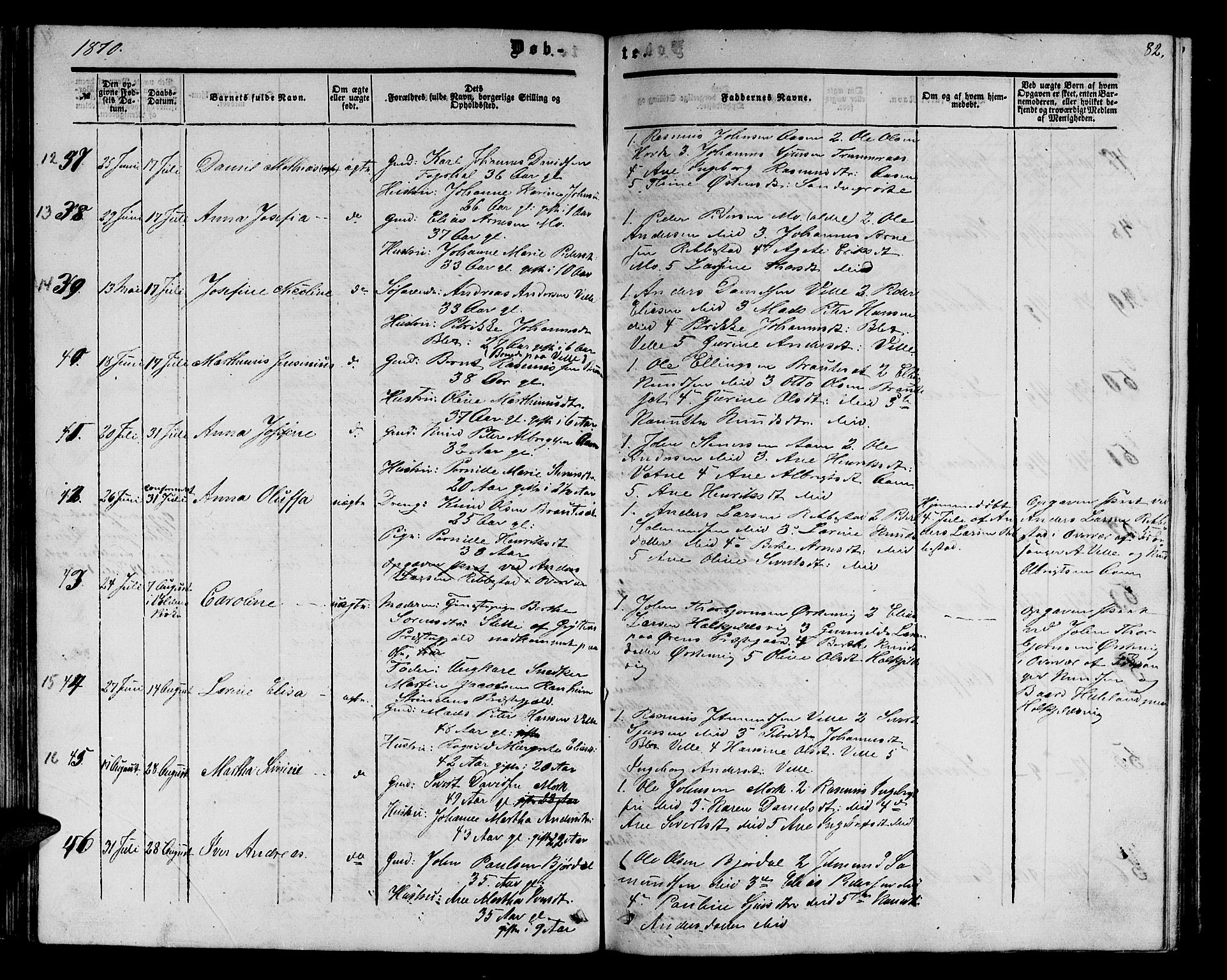 Ministerialprotokoller, klokkerbøker og fødselsregistre - Møre og Romsdal, AV/SAT-A-1454/513/L0188: Parish register (copy) no. 513C02, 1865-1882, p. 82