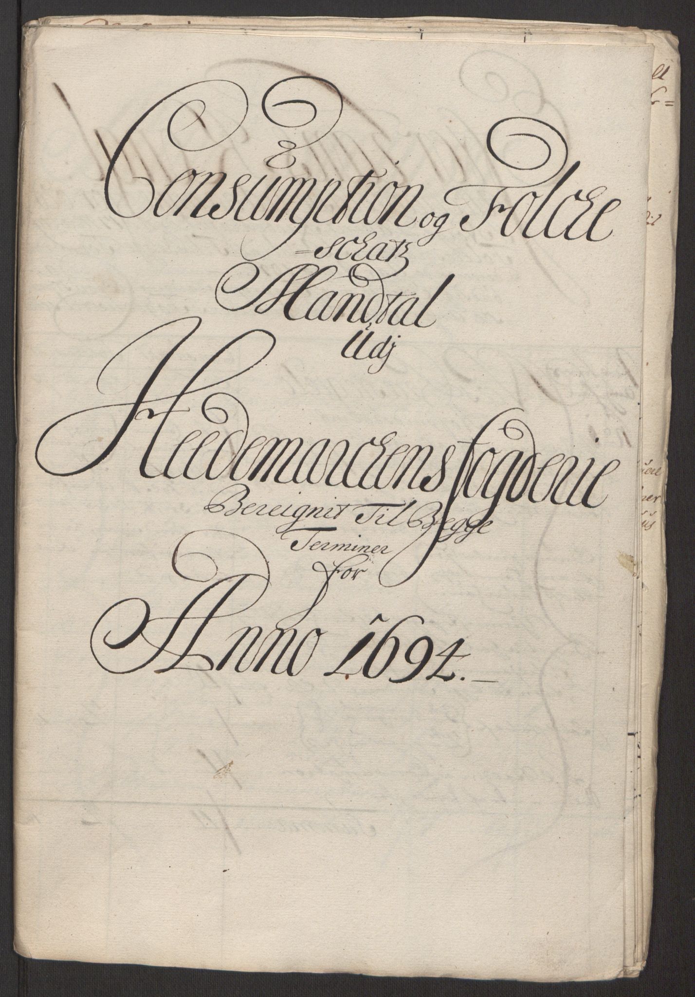 Rentekammeret inntil 1814, Reviderte regnskaper, Fogderegnskap, RA/EA-4092/R16/L1035: Fogderegnskap Hedmark, 1694, p. 79