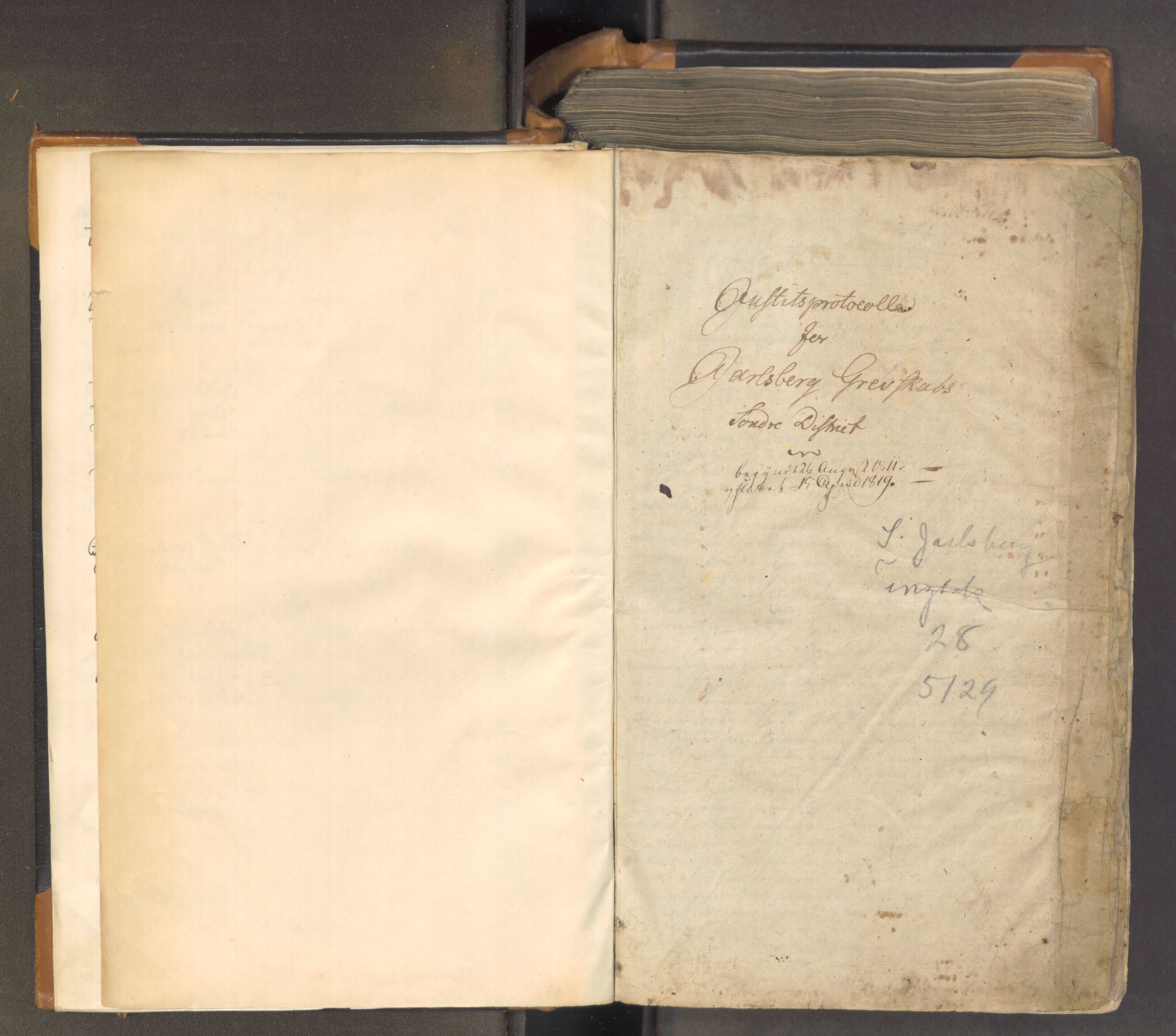 Søndre Jarlsberg sorenskriveri, AV/SAKO-A-129/F/Fa/L0028: Tingbok, 1811-1819