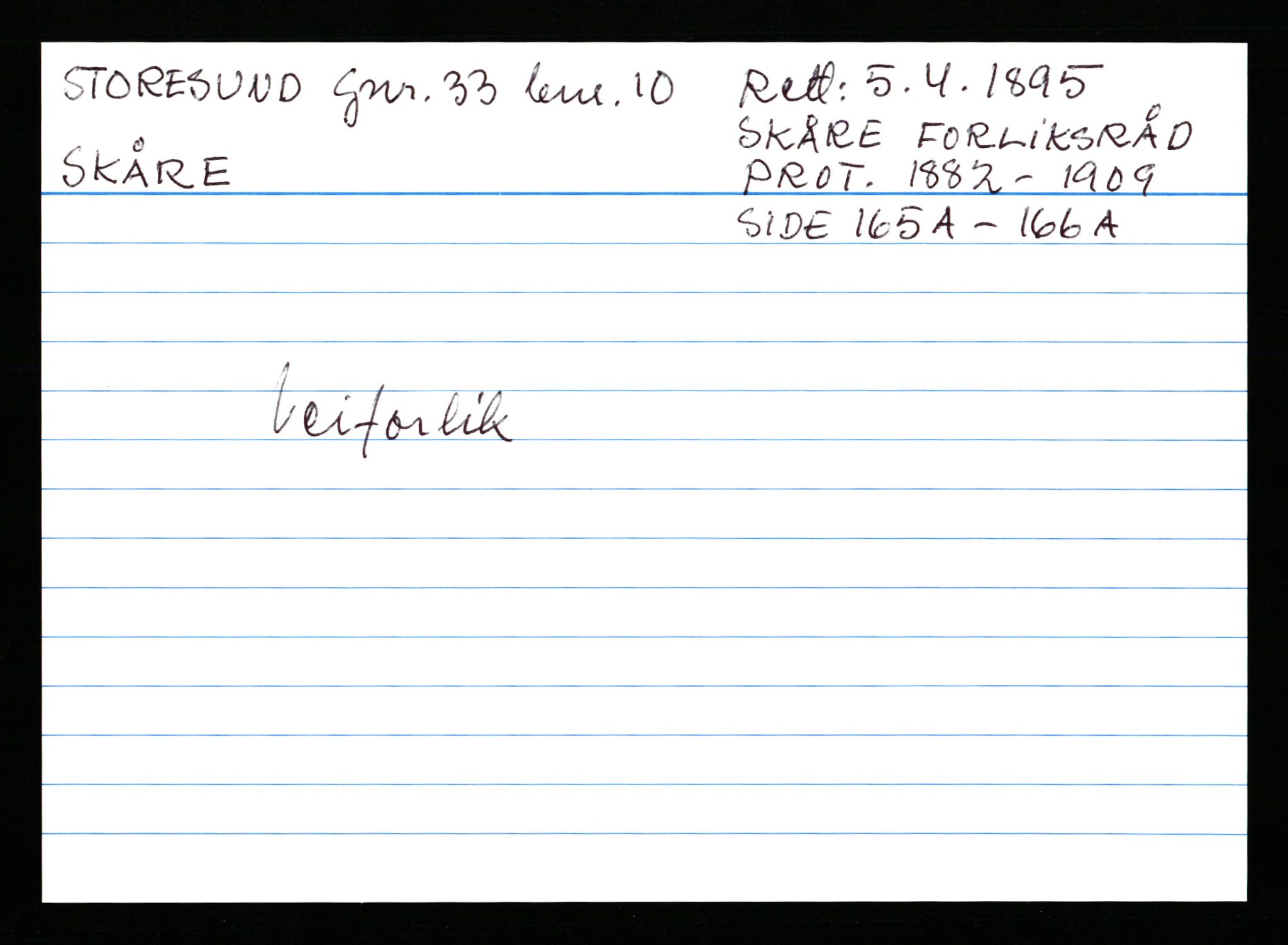 Statsarkivet i Stavanger, AV/SAST-A-101971/03/Y/Ym/L0056: Åstedskort sortert etter gårdsnavn: Stokkeland - Sund, 1600-1950, p. 165