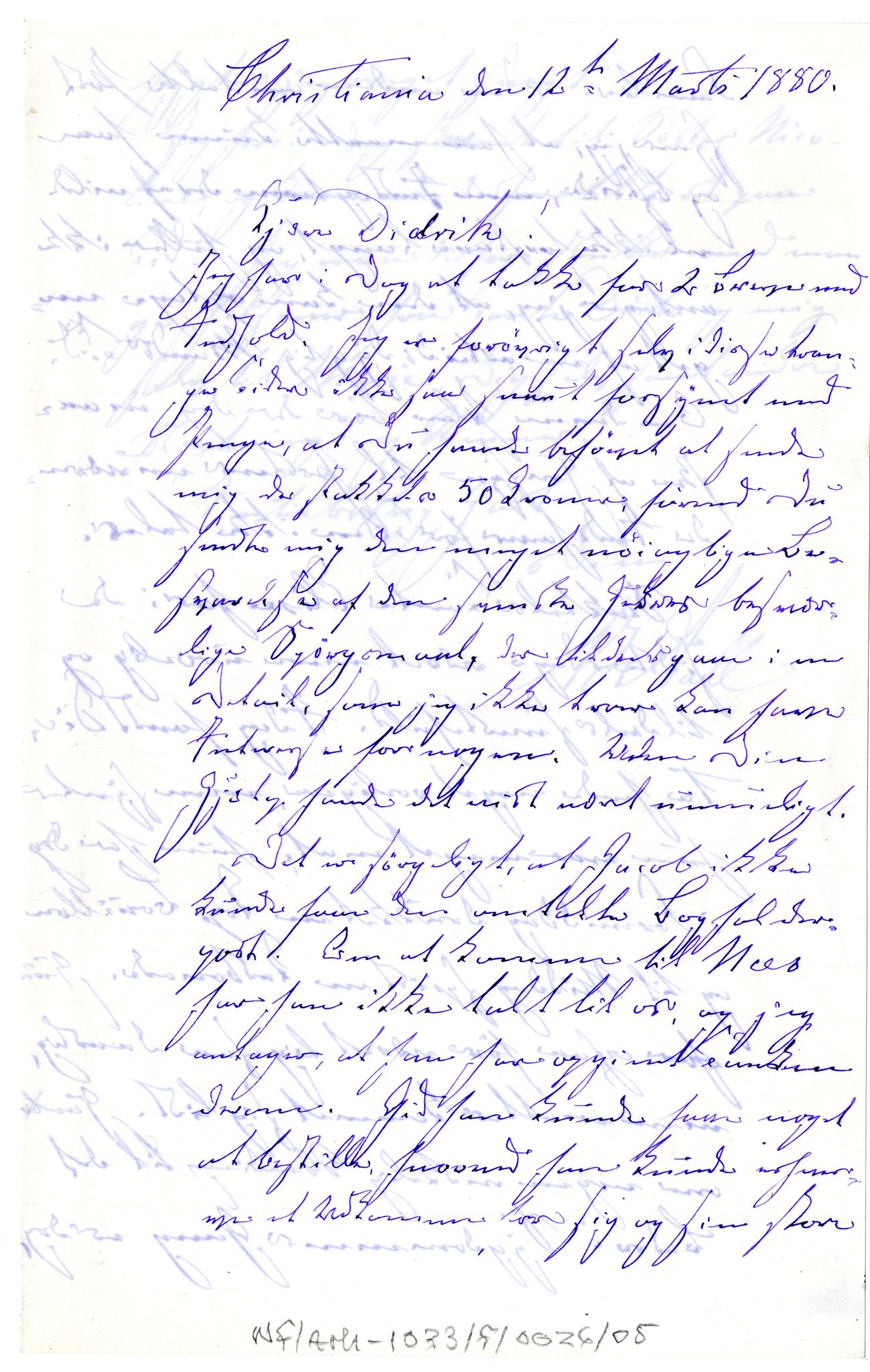 Diderik Maria Aalls brevsamling, NF/Ark-1023/F/L0001: D.M. Aalls brevsamling. A - B, 1738-1889, p. 293