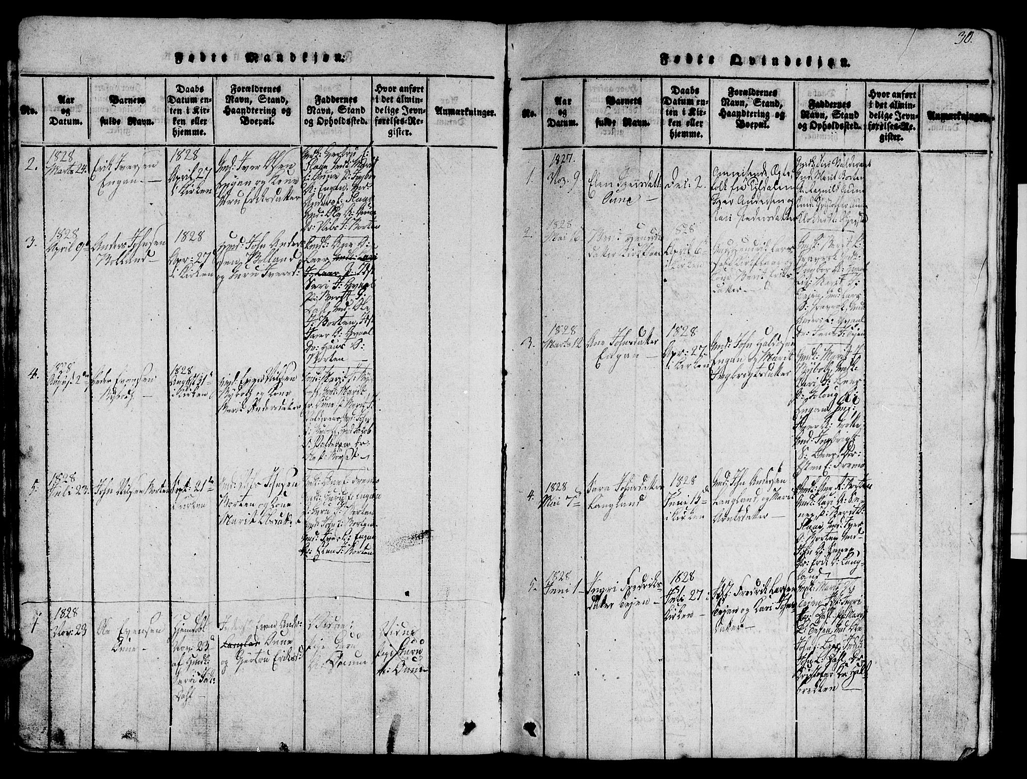 Ministerialprotokoller, klokkerbøker og fødselsregistre - Sør-Trøndelag, SAT/A-1456/693/L1121: Parish register (copy) no. 693C02, 1816-1869, p. 30