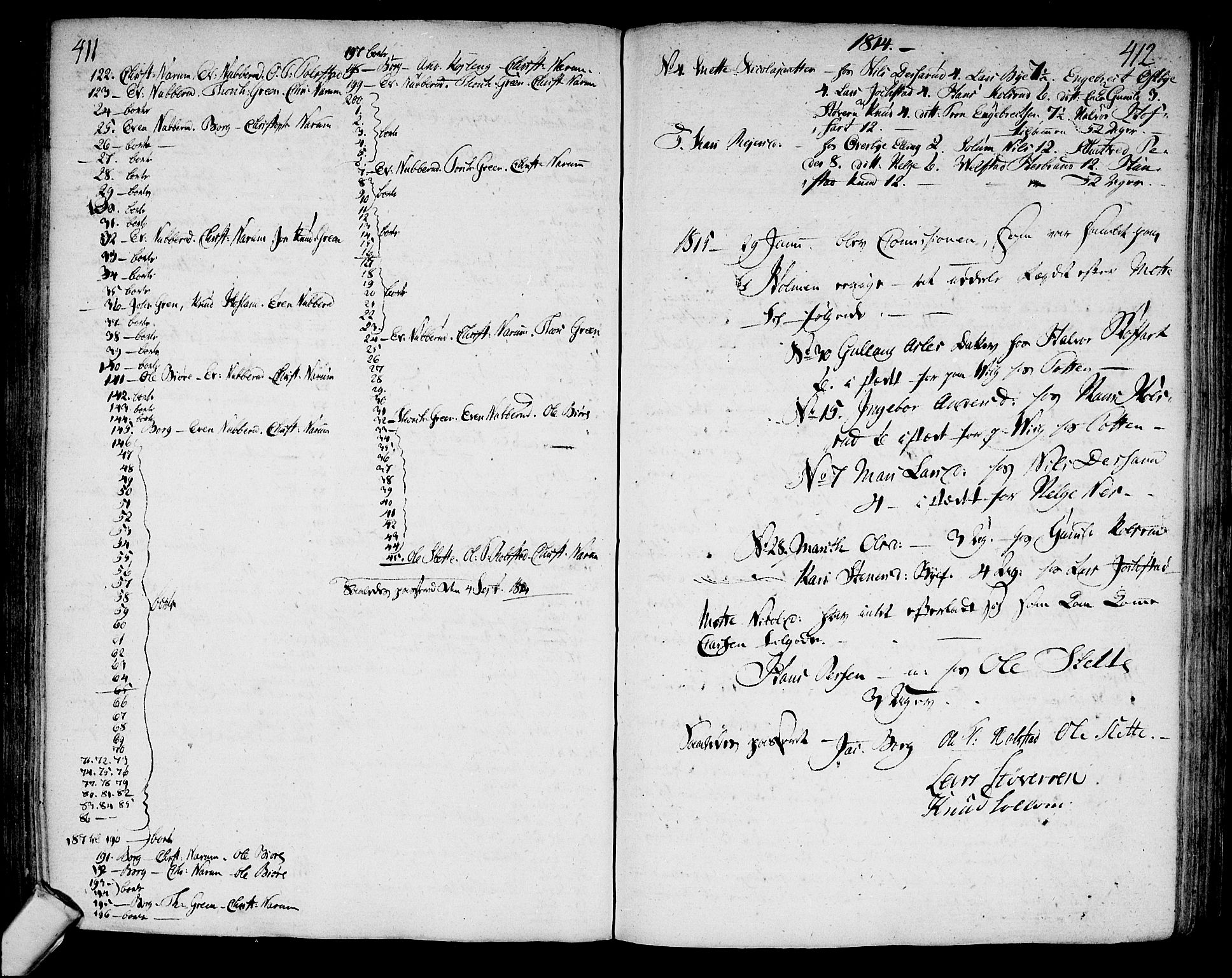 Sigdal kirkebøker, SAKO/A-245/F/Fa/L0003: Parish register (official) no. I 3, 1793-1811, p. 411-412