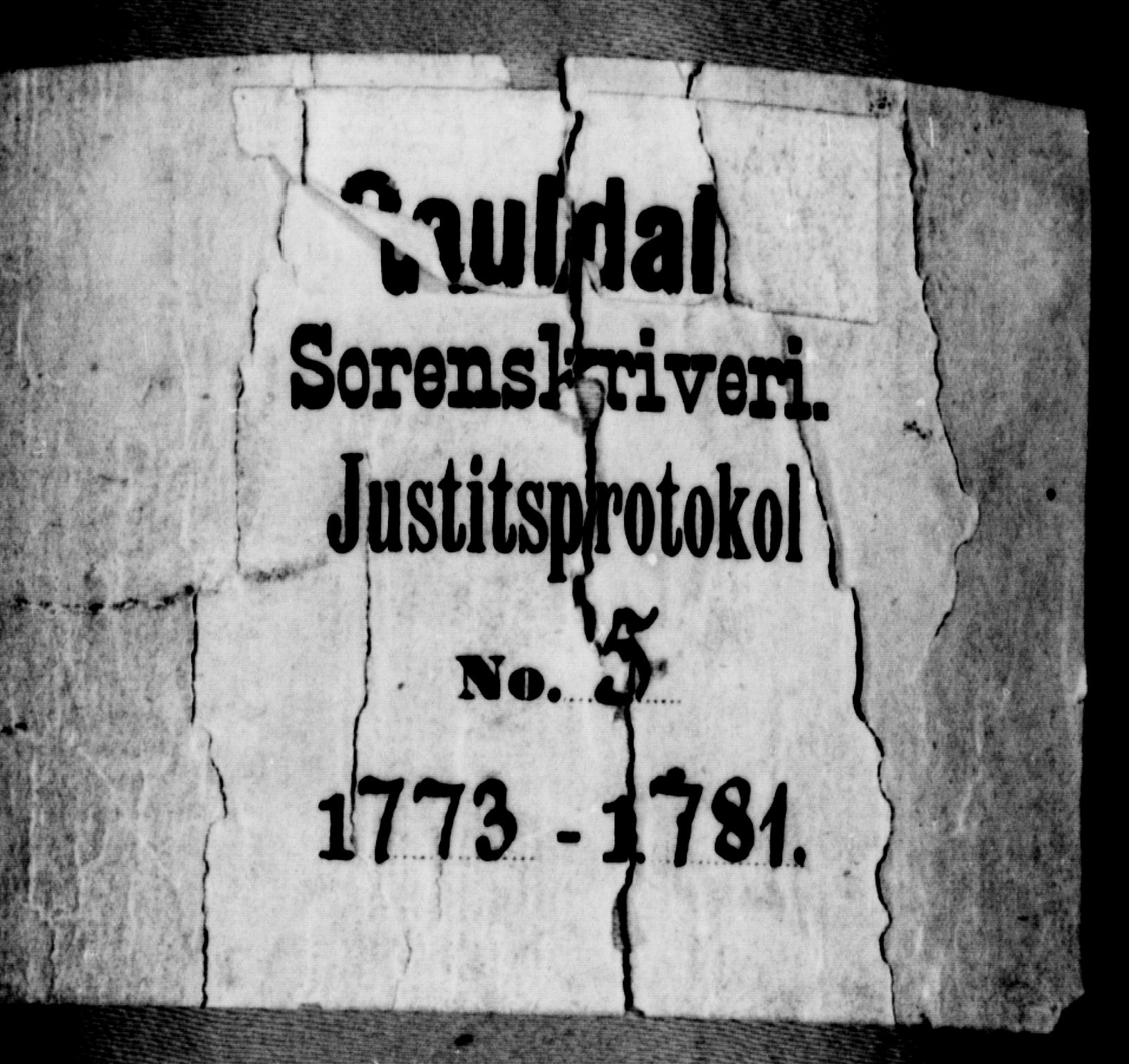 Gauldal sorenskriveri, AV/SAT-A-0014/1/1/1A/L0006: Tingbok 5, 1773-1781