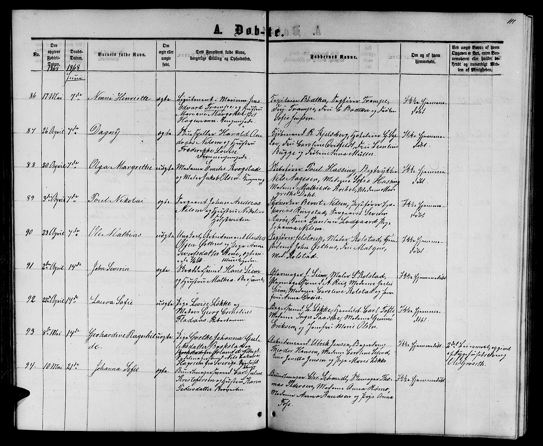 Ministerialprotokoller, klokkerbøker og fødselsregistre - Sør-Trøndelag, AV/SAT-A-1456/601/L0087: Parish register (copy) no. 601C05, 1864-1881, p. 111