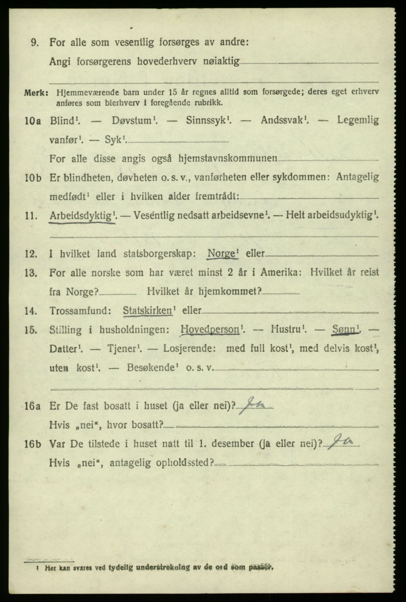 SAB, 1920 census for Herdla, 1920, p. 3818