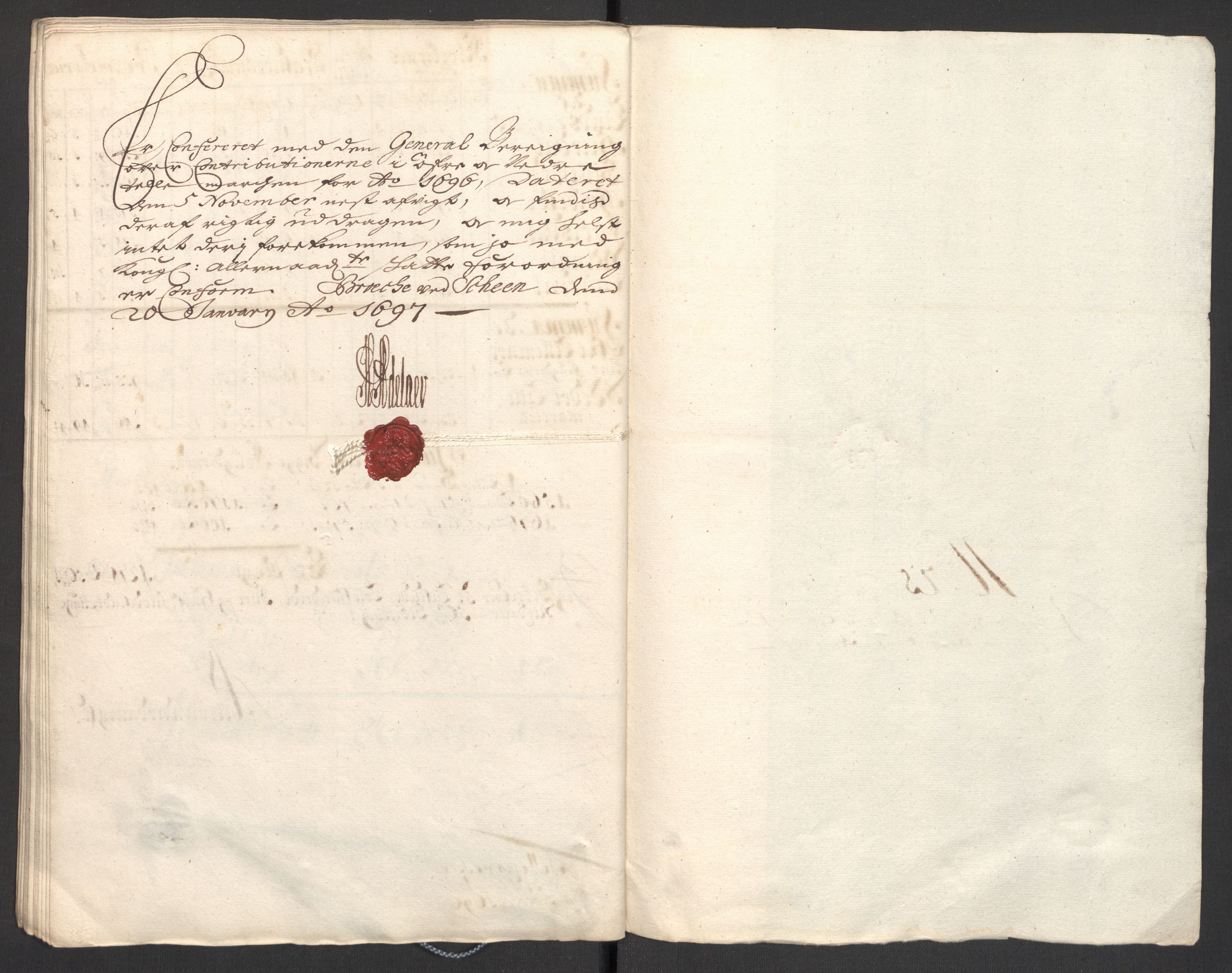 Rentekammeret inntil 1814, Reviderte regnskaper, Fogderegnskap, AV/RA-EA-4092/R36/L2095: Fogderegnskap Øvre og Nedre Telemark og Bamble, 1696, p. 223