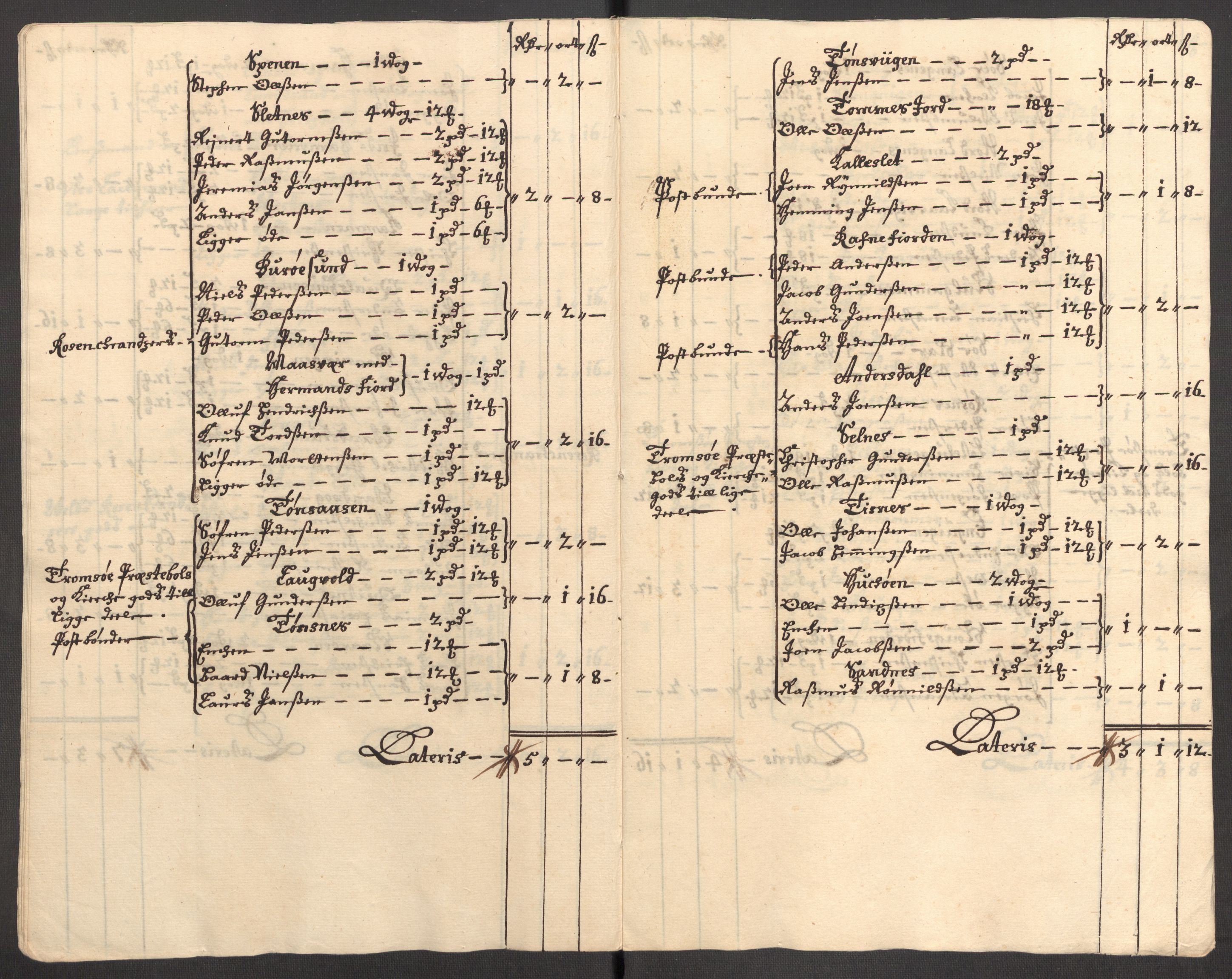 Rentekammeret inntil 1814, Reviderte regnskaper, Fogderegnskap, AV/RA-EA-4092/R68/L4756: Fogderegnskap Senja og Troms, 1705-1707, p. 139