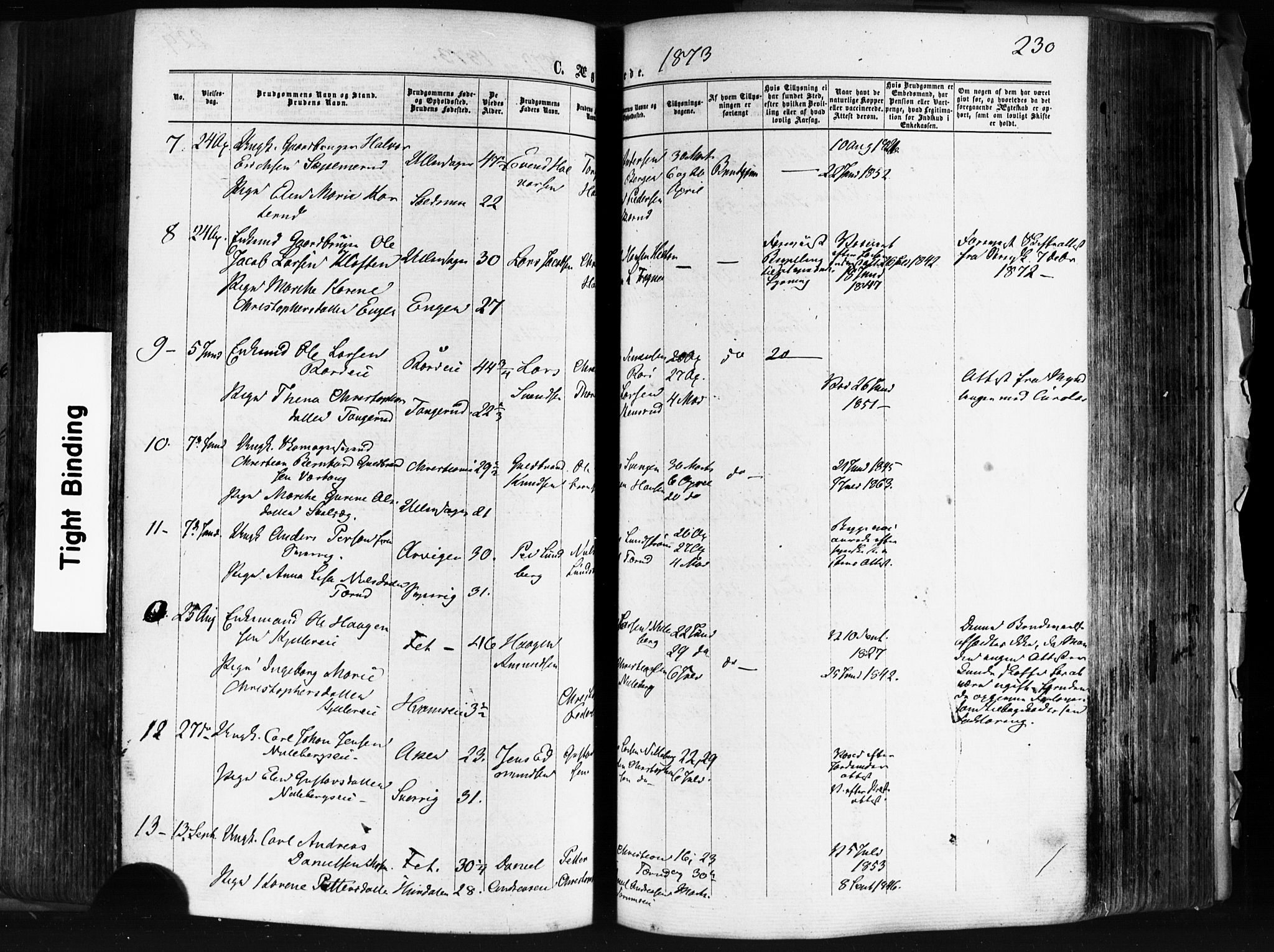 Skedsmo prestekontor Kirkebøker, AV/SAO-A-10033a/F/Fa/L0011: Parish register (official) no. I 11, 1866-1876, p. 230