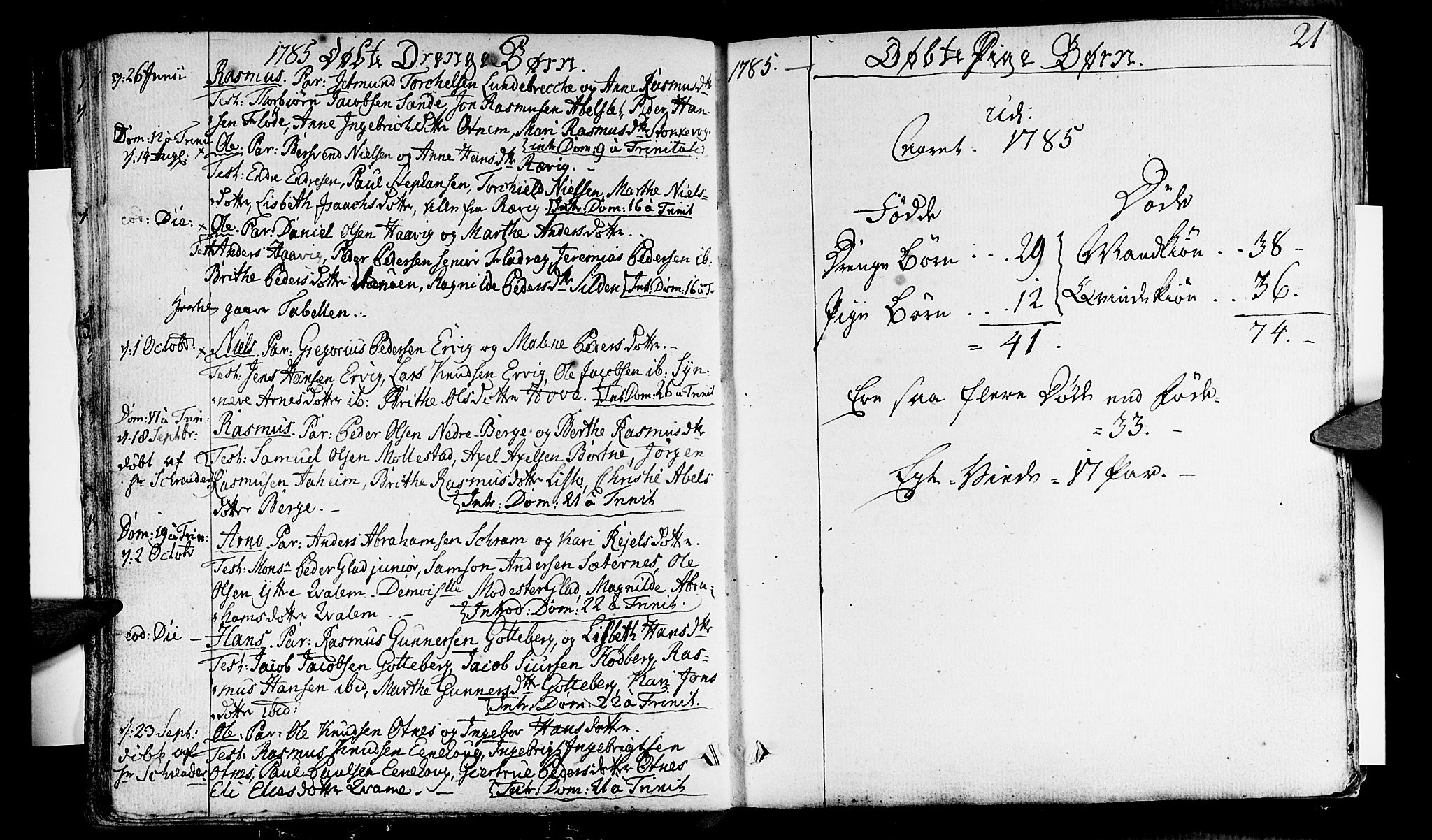 Selje sokneprestembete, AV/SAB-A-99938/H/Ha/Haa/Haaa: Parish register (official) no. A 6, 1782-1806, p. 21