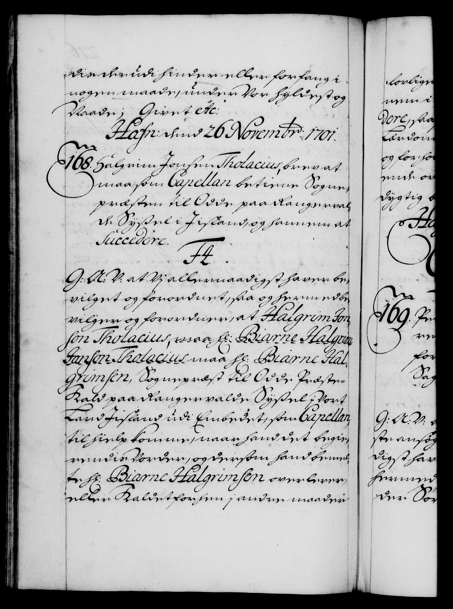 Danske Kanselli 1572-1799, AV/RA-EA-3023/F/Fc/Fca/Fcaa/L0018: Norske registre, 1699-1703, p. 276b