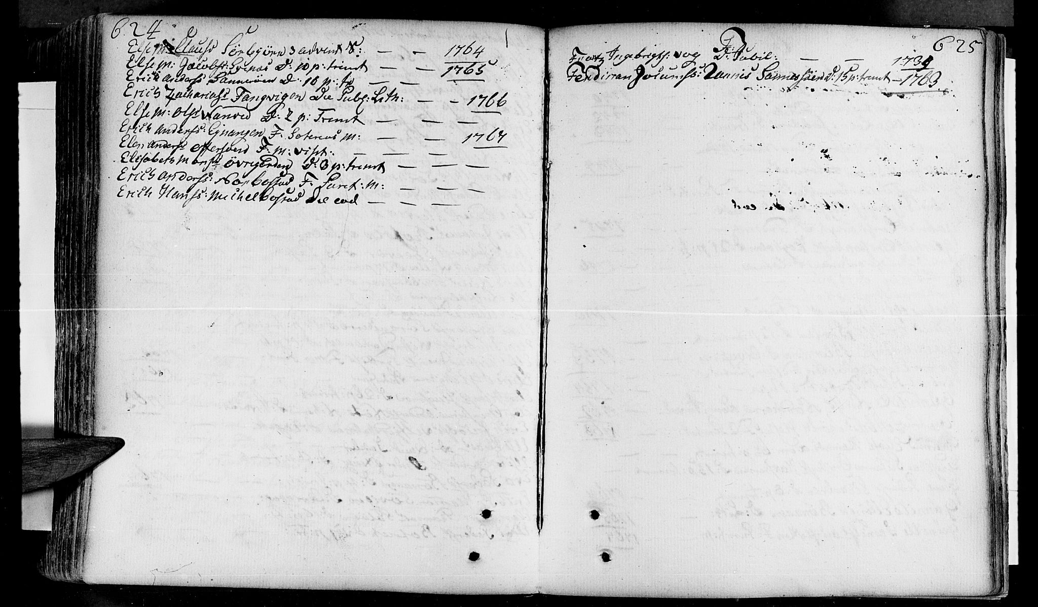 Ministerialprotokoller, klokkerbøker og fødselsregistre - Nordland, AV/SAT-A-1459/830/L0435: Parish register (official) no. 830A04, 1737-1768, p. 624-625