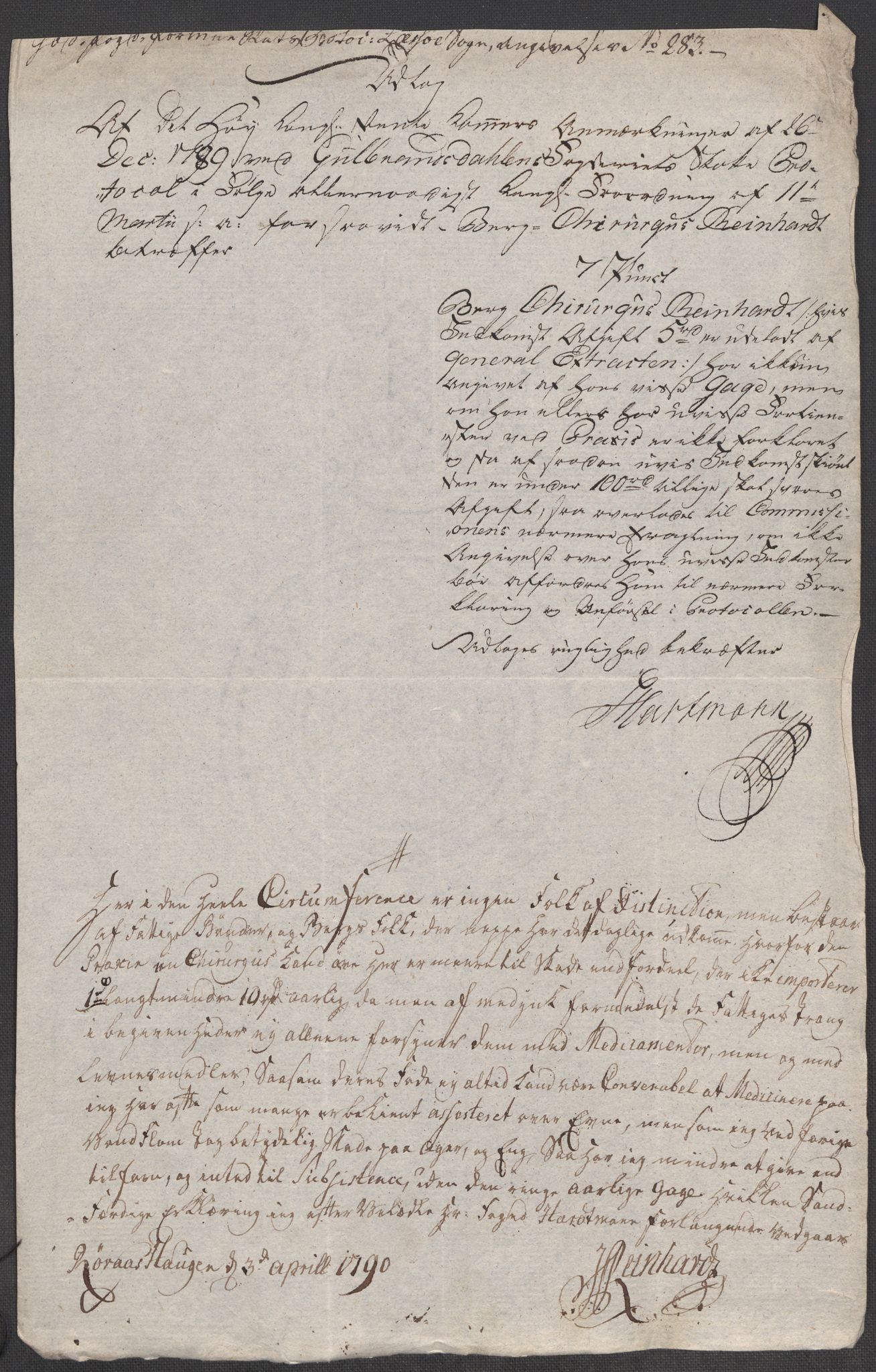 Rentekammeret inntil 1814, Reviderte regnskaper, Mindre regnskaper, AV/RA-EA-4068/Rf/Rfe/L0010: Fosen fogderi, Gudbrandsdalen fogderi, 1789, p. 127