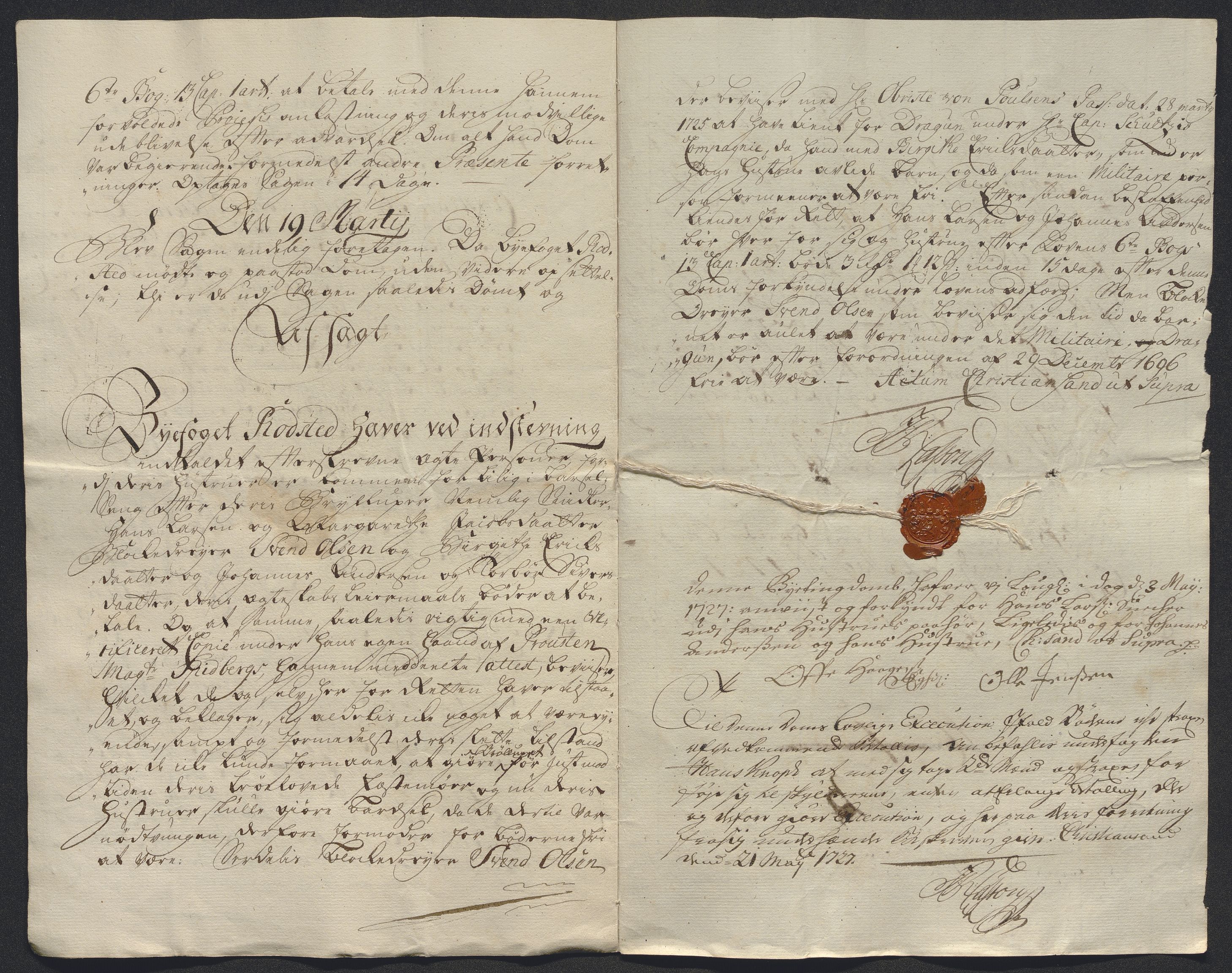 Rentekammeret inntil 1814, Reviderte regnskaper, Byregnskaper, AV/RA-EA-4066/R/Rm/L0286: [M19] Sikt og sakefall, 1719-1727, p. 518